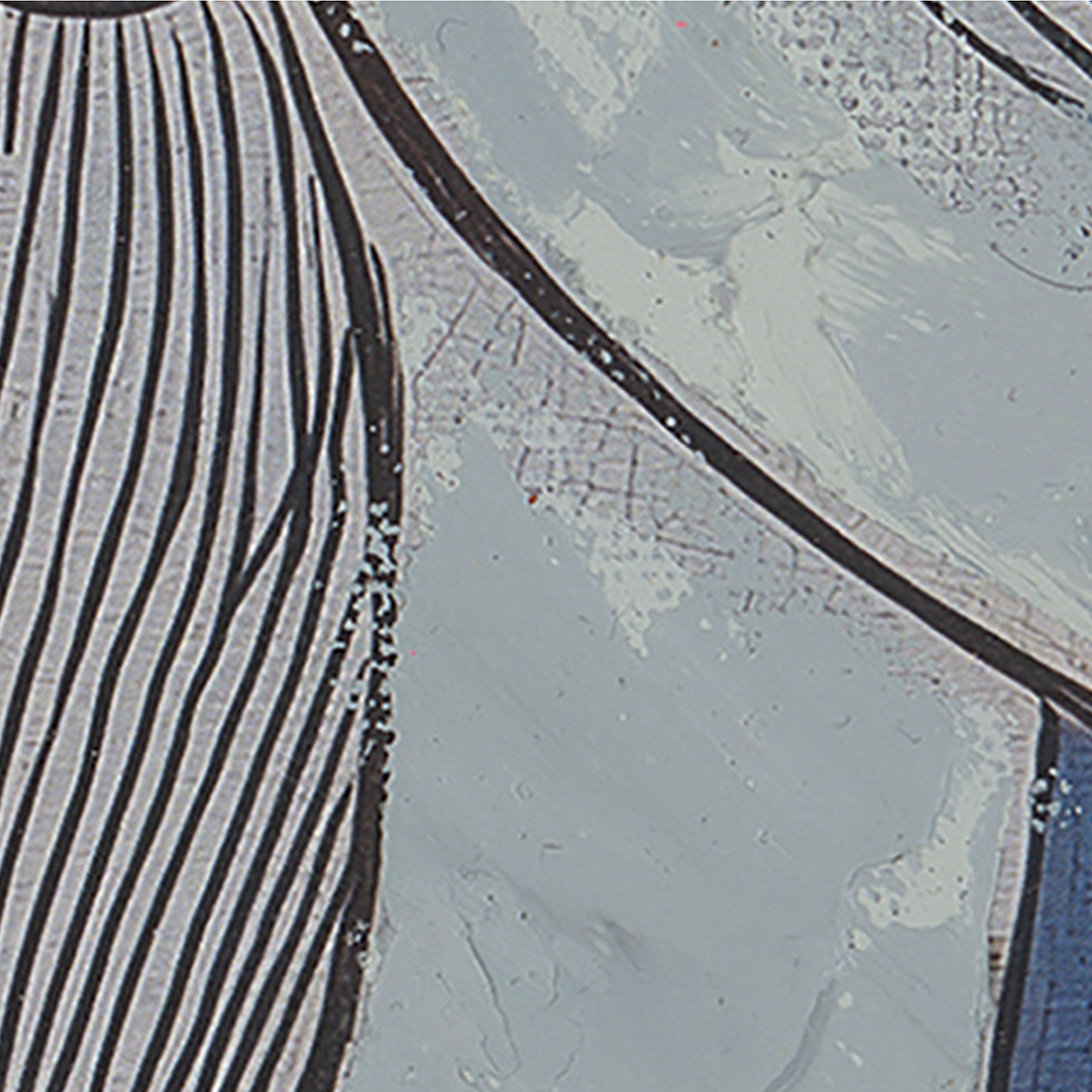 ‘Abstract Blue Lady’ painting image LAND
