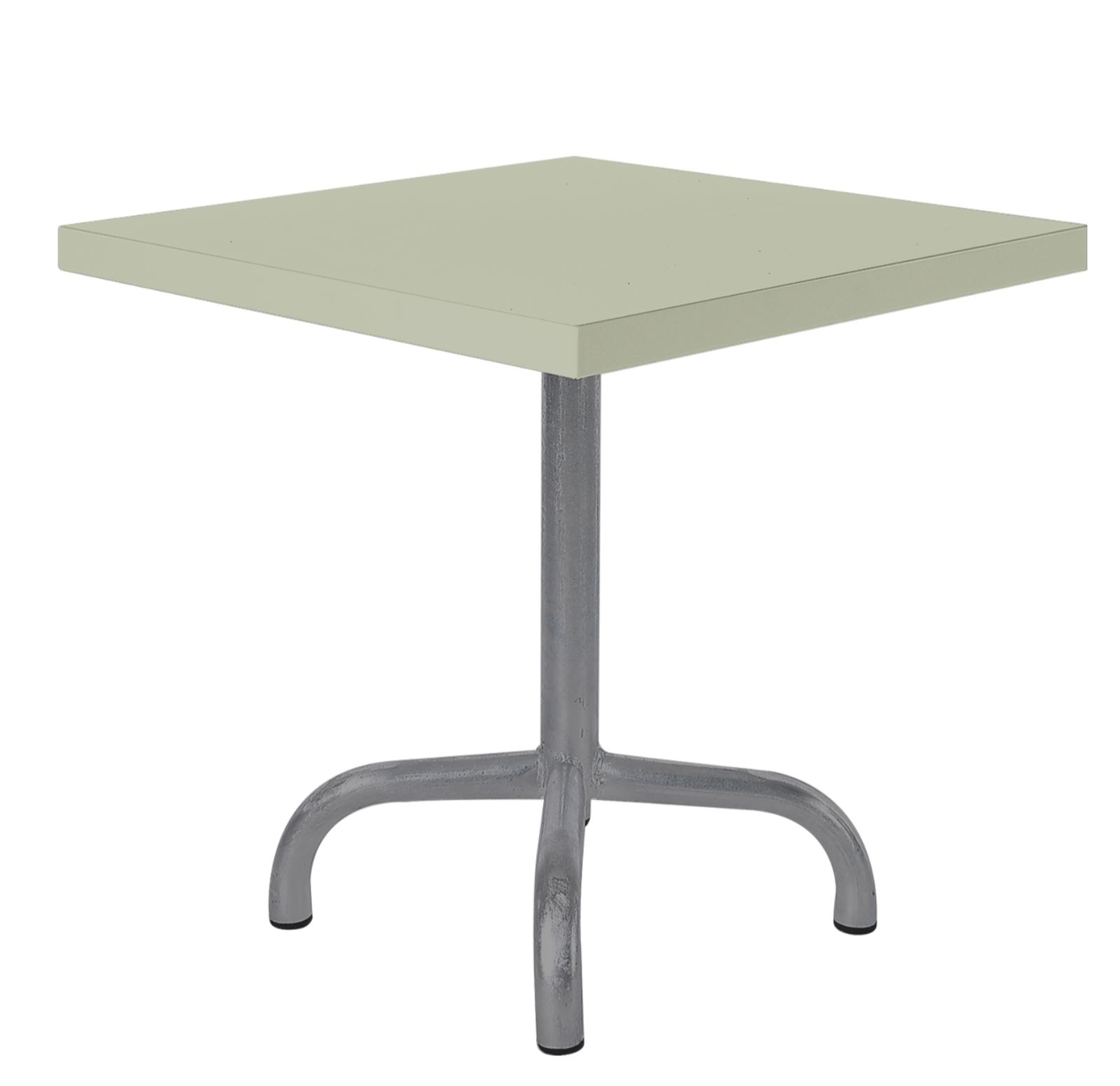 Metall-Beistelltisch Säntis Quadratisch Schaffner / Farbe: Pastellgrün