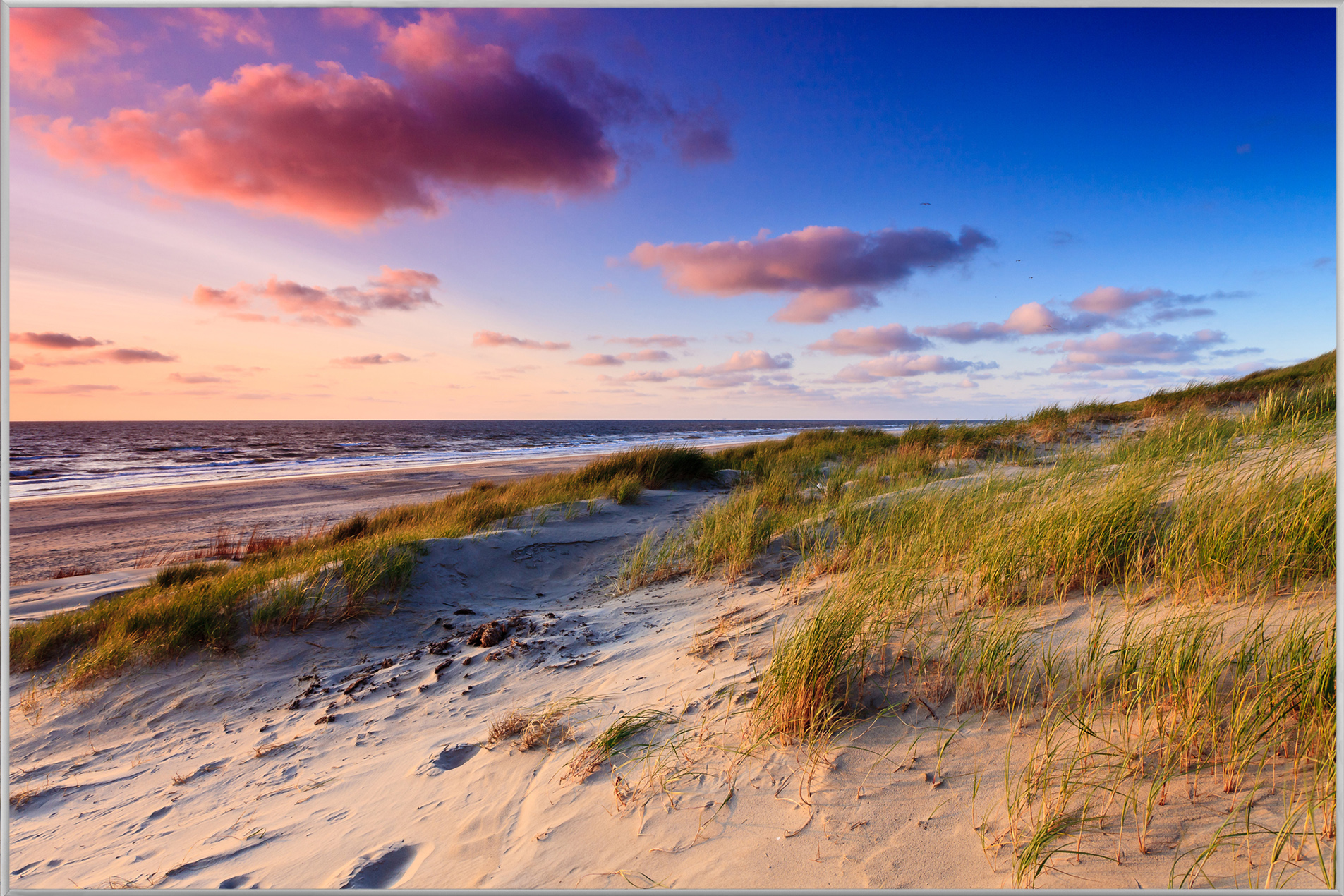 Bild mit Rahmen-Dünen am Meer 3-image LAND