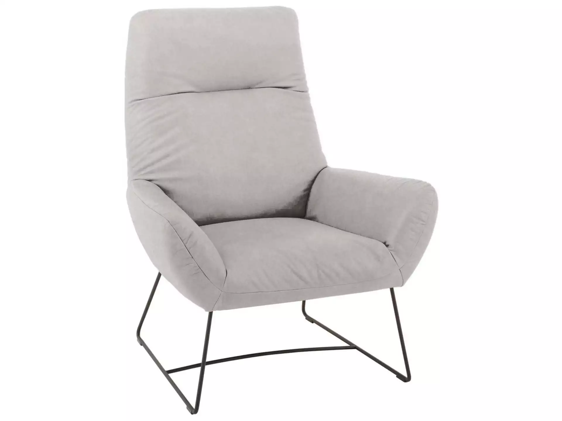 Sessel Berlin Basic Candy / Farbe: Silver / Material: Stoff Basic