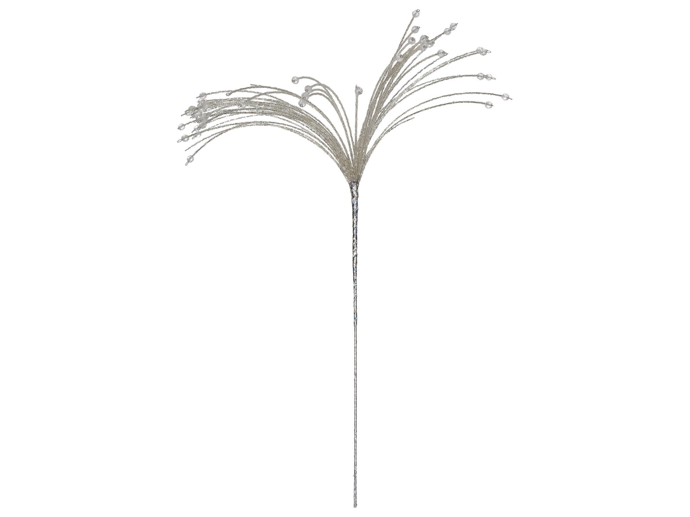 Kunstblume Perlenbüschel Silber H: 58 cm Kersten