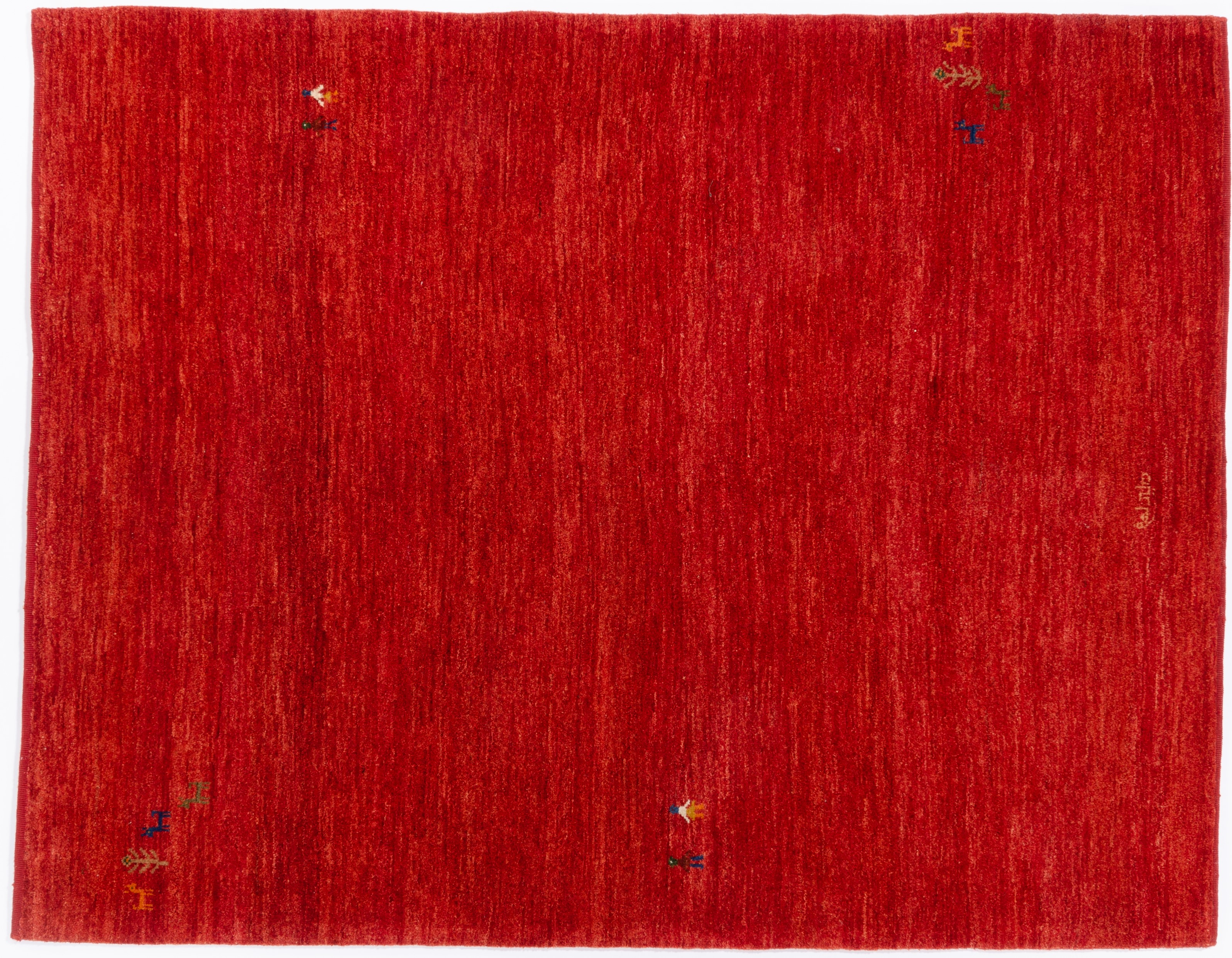 Klassischer Teppich Gabbeh Extra Fein Negra / Farbe: Grau