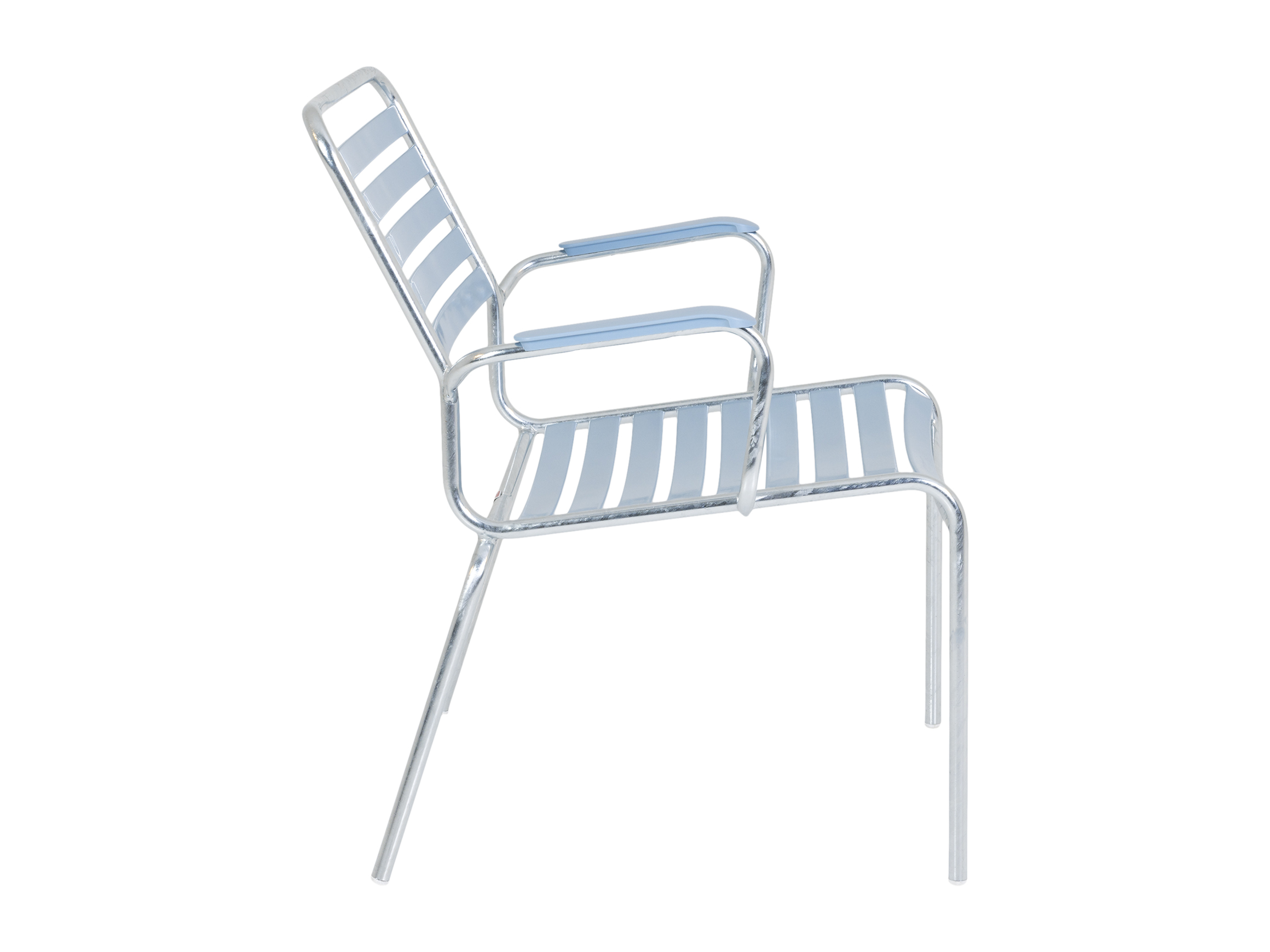 Lättlisalon-Sessel Rigi mit Armlehnen von Schaffner / Farbe: Pastellblau / Grösse: x cm