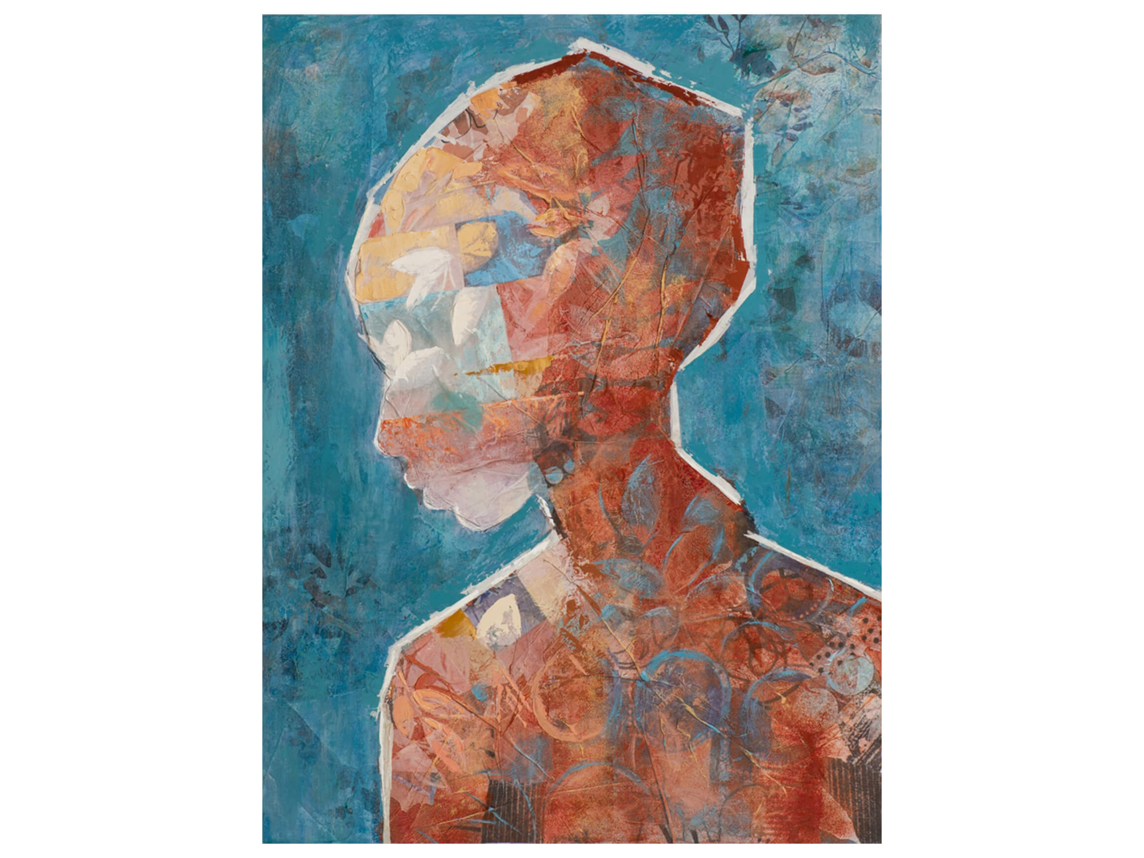 Bild Florale Schönheit in Rot image LAND / Grösse: 120 x 90 cm