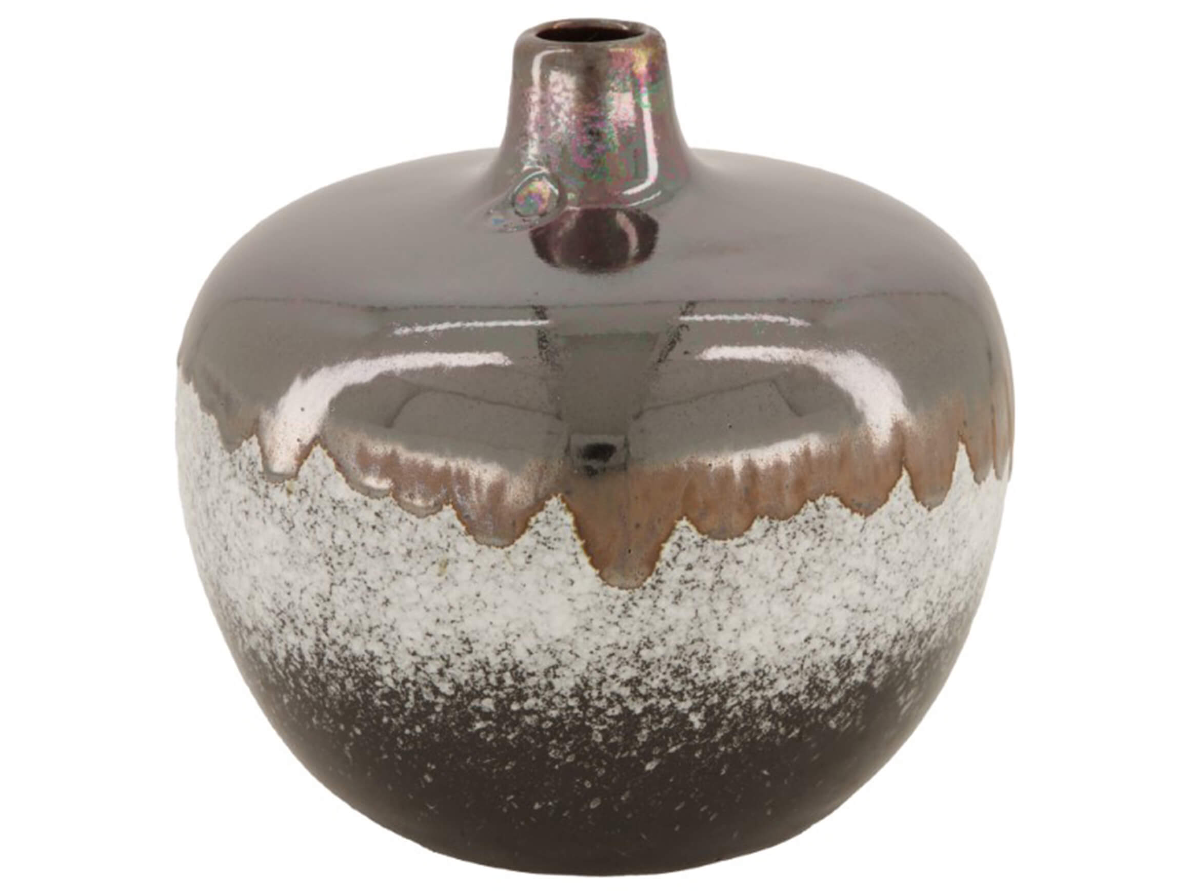 Vase Keramik Hellblau-Grau H: 15 cm Dijk