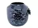 Vase Keramik Dunkelblau D: 21 cm Decofinder