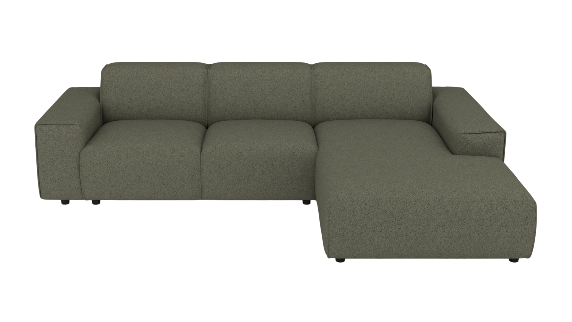 Corner sofa #1 Venus right - UrbanDesign / Colour: Moss / Cover material: Fabric