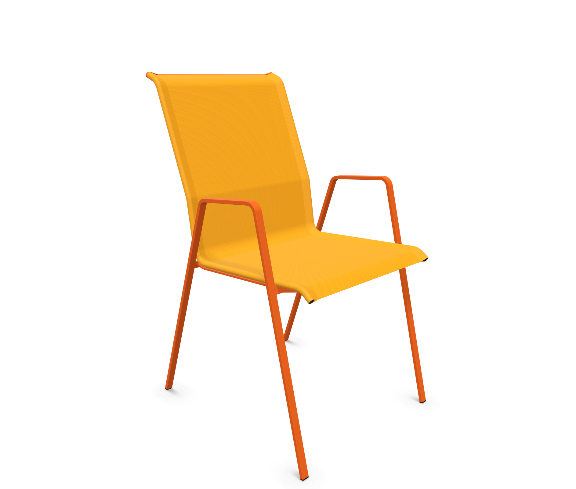 Luzern mat armchair from Schaffner / Colour: yellow / Size: 52 x 65 cm