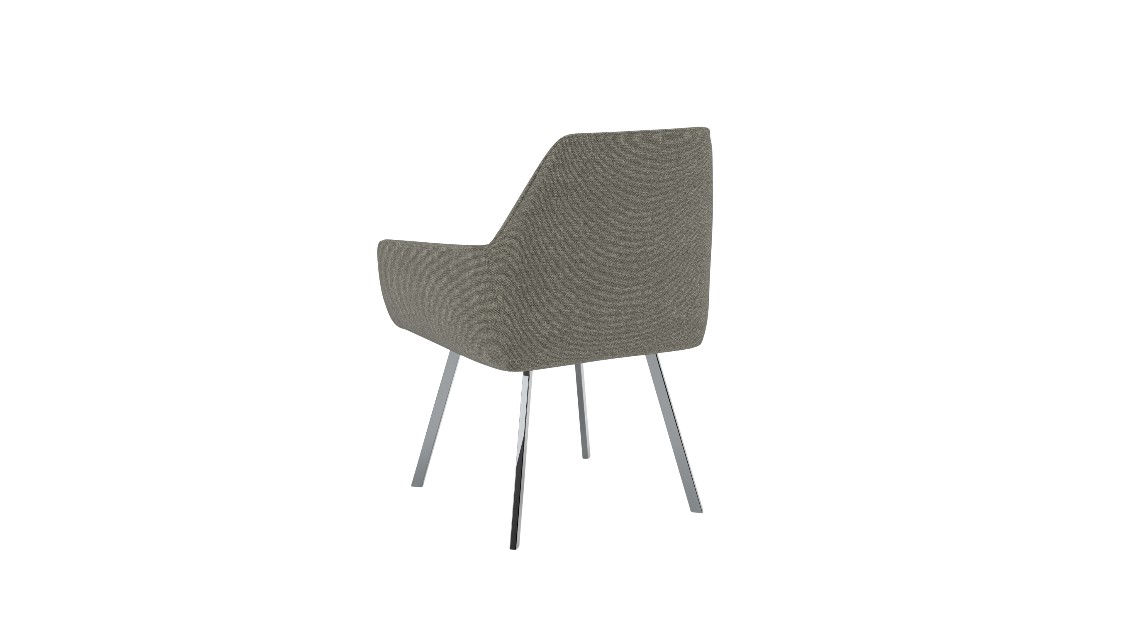 Chair Bellatrix - by UrbanDesign | Swivel Function, Steel Base, Eucalyptus Fabric