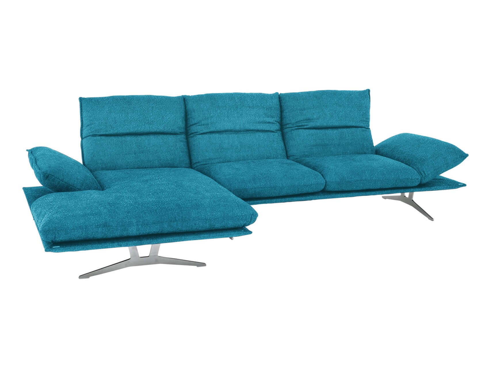 Ecksofa Faraya Basic Koinor / Farbe: Türkis / Material: Leder Basic