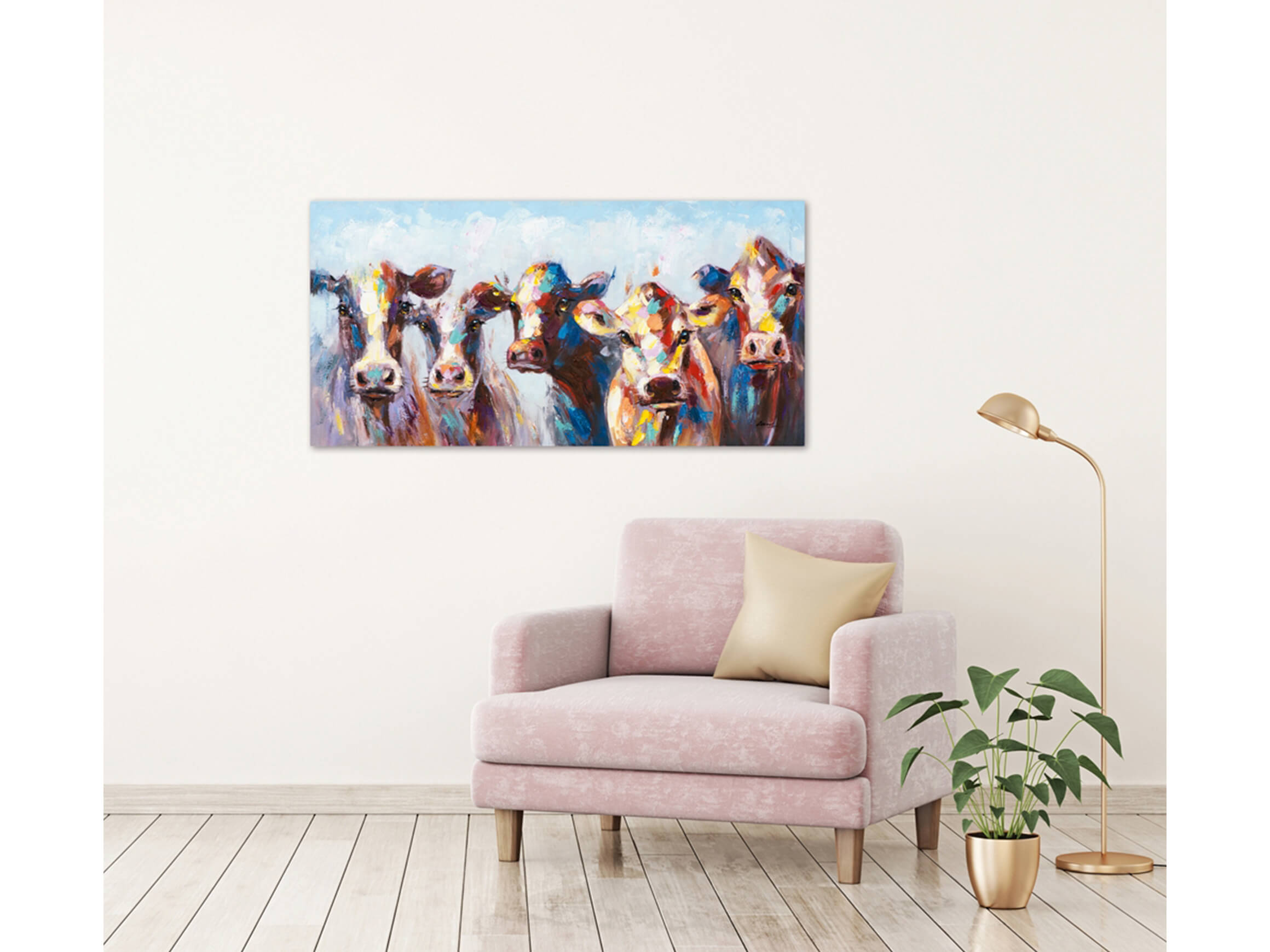 Bild Erstaunte Kühe image LAND