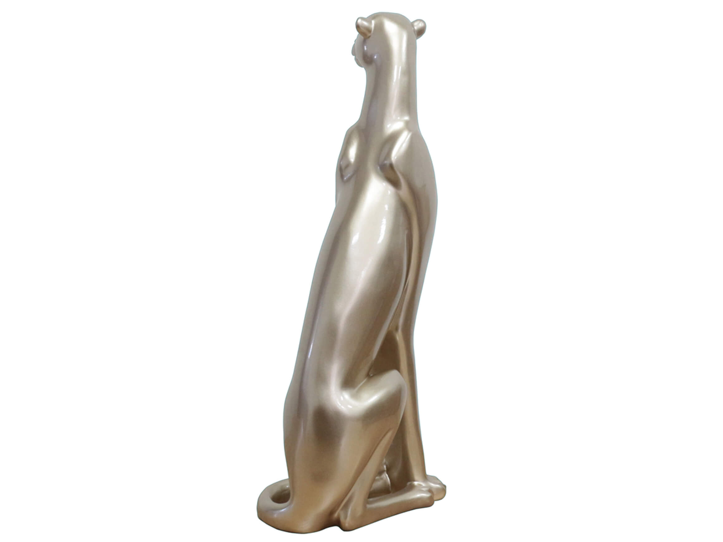 Skulptur Eleganter Gepard Sitzend image LAND / Grösse: 17 x 60 cm