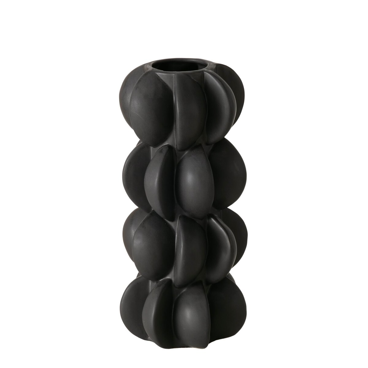 Vase Meritt, Porzellan, Schwarz von Roomio