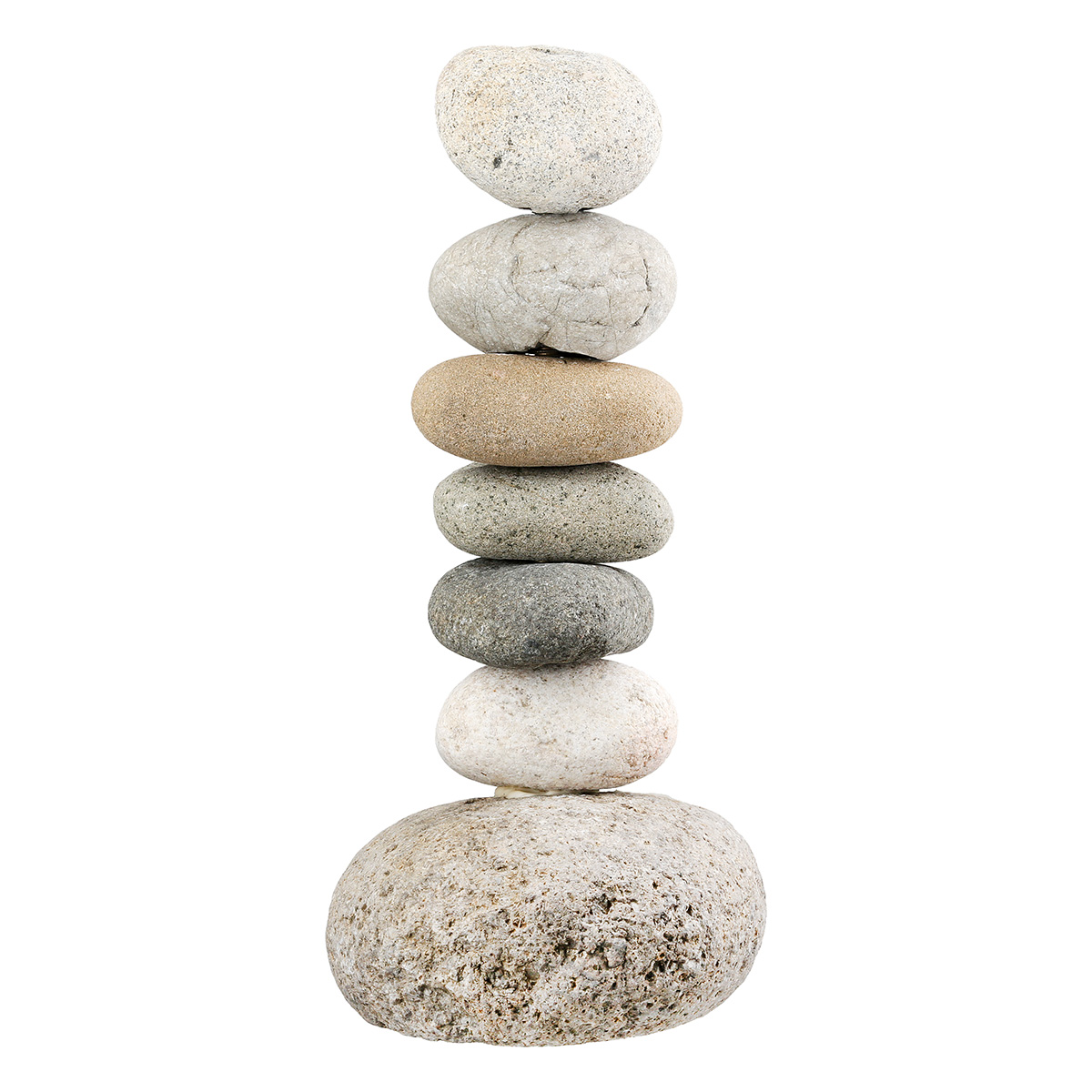 Kerzenleuchter Stein, Grau H: 23 cm Gilde