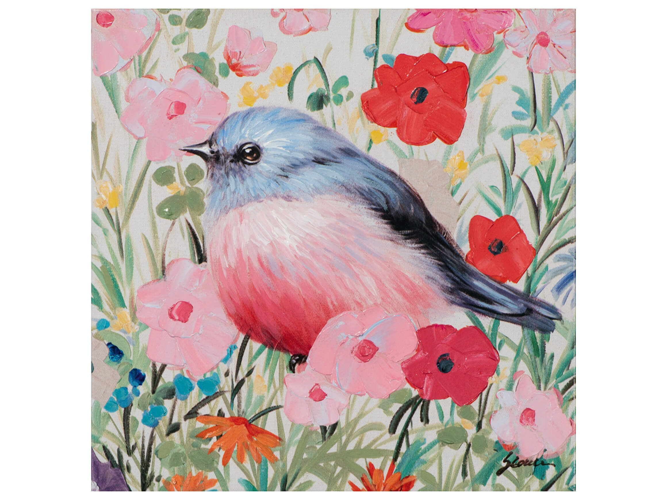 Bild Vogel im Blumenmeer 1 image LAND