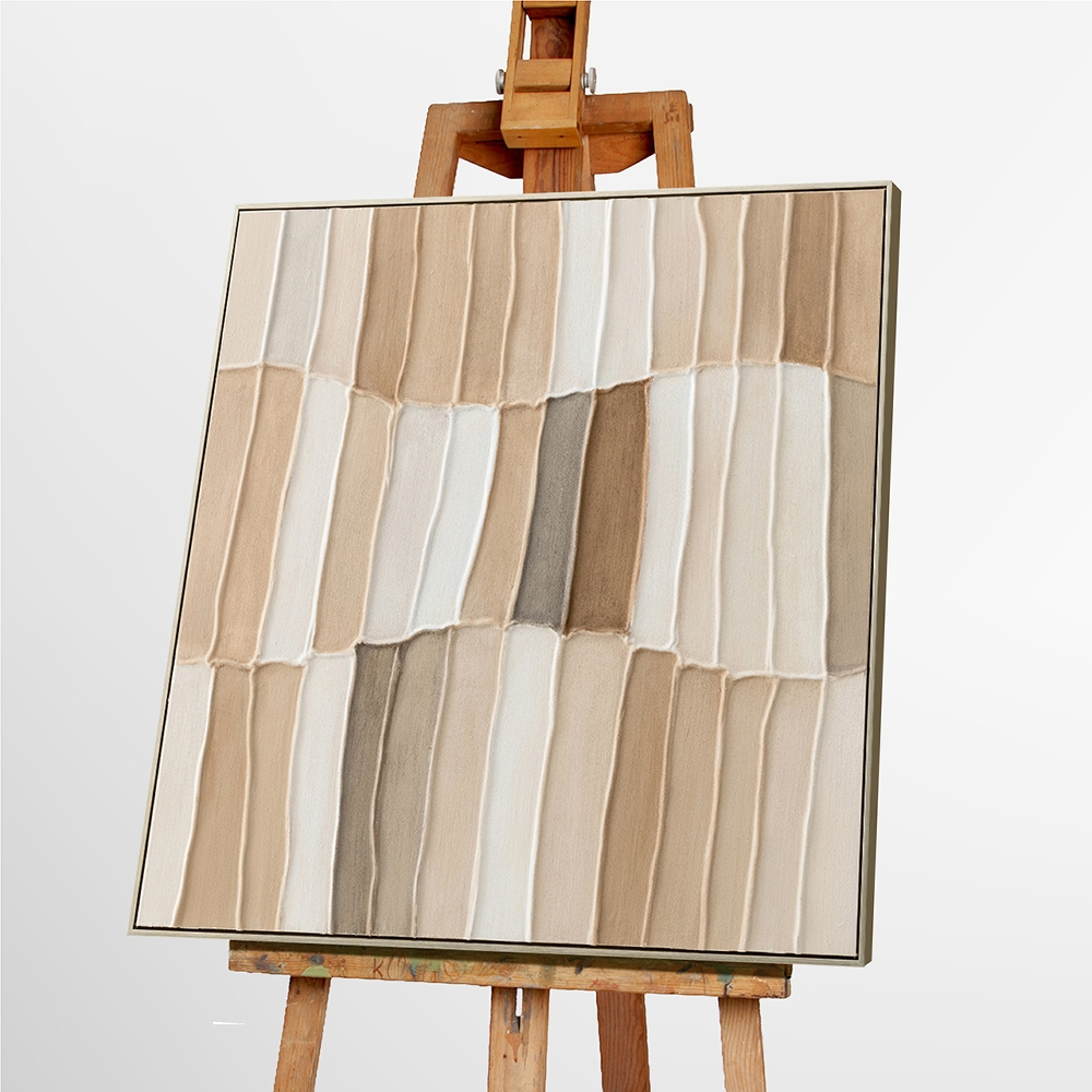 Gemälde-Wooden Patchwork-image LAND