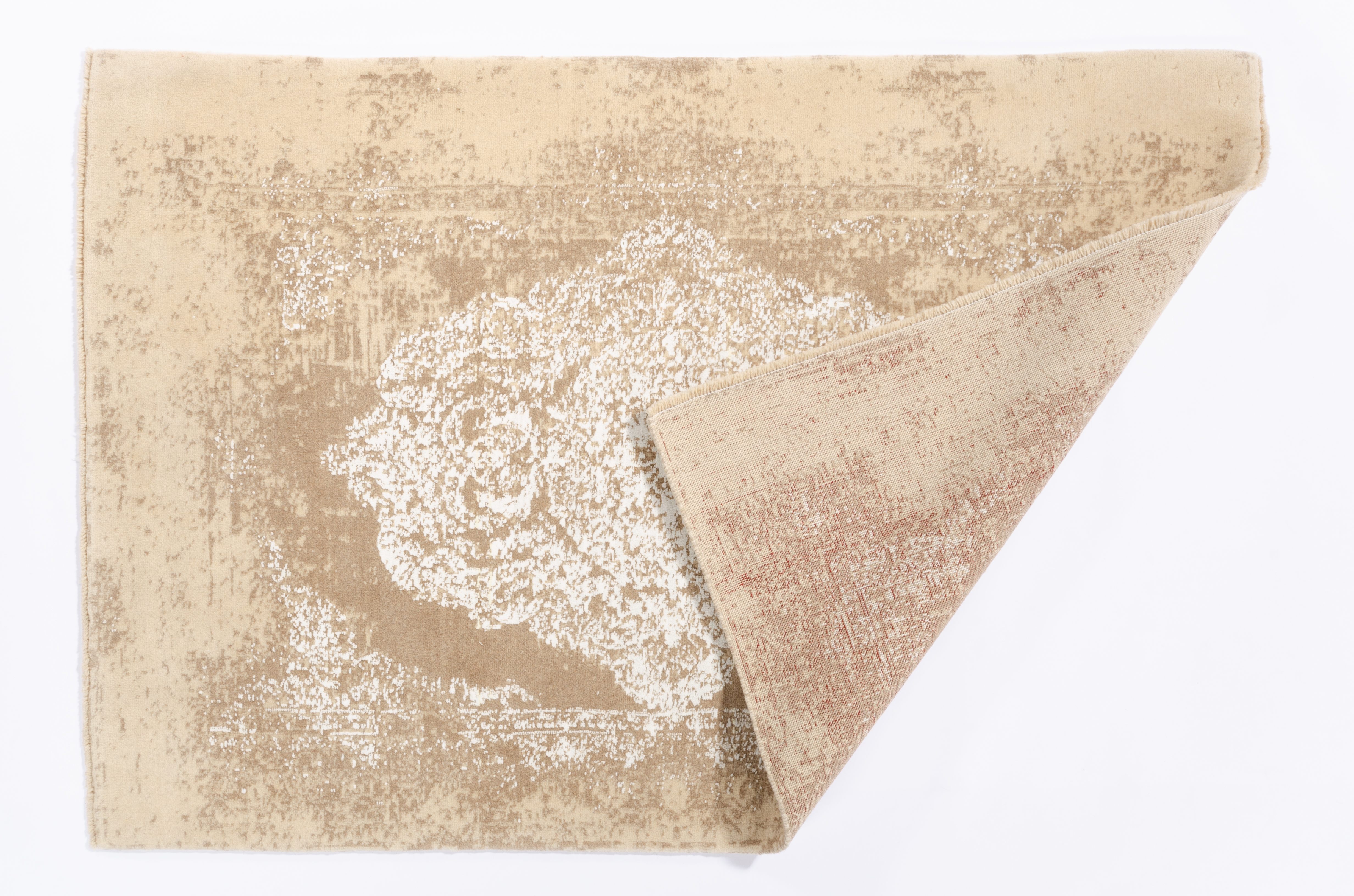 Moderner Teppich Vintage Moda Negra/ Farbe: Beige / Masse (BxT) :123x182 cm