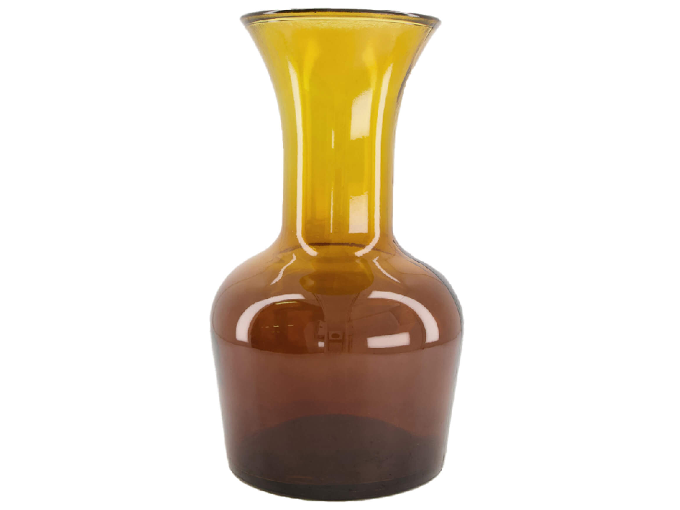 Vase Recycled Glas, Bernstein H: 33 cm Dijk / Farbe: Bernstein
