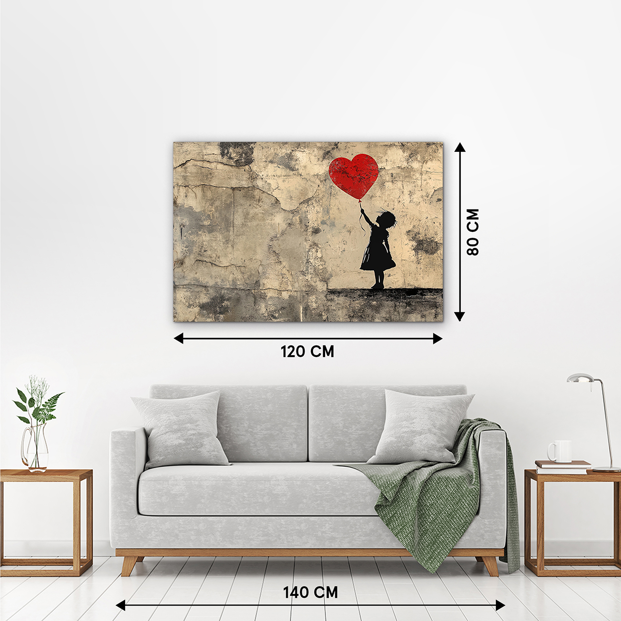 Acrylglasbild-Love Balloon-image LAND