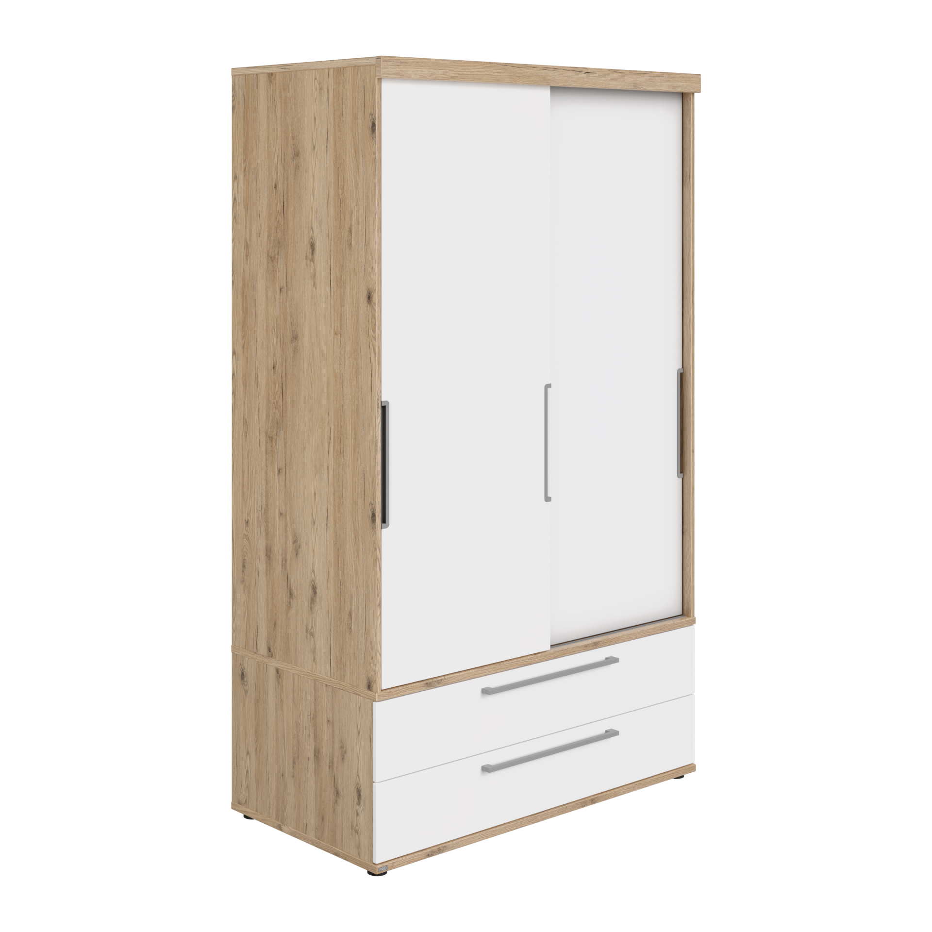 Schiebetürenschrank Fionn von Paidi / Farbe: Kreideweiss / Grösse: 124 x 64 cm