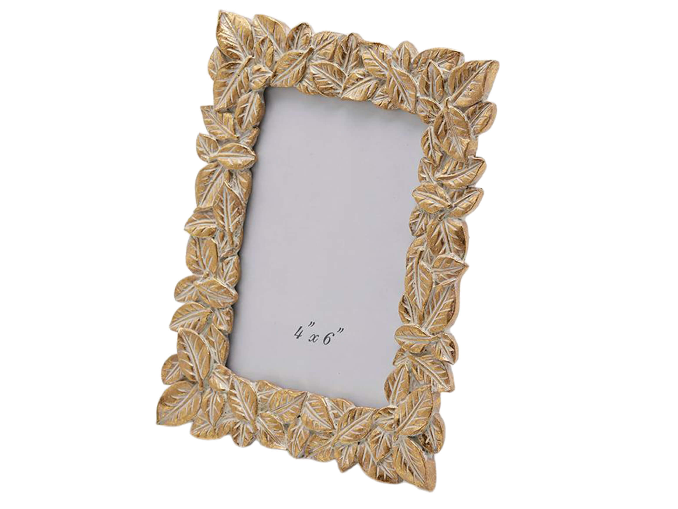 Fotorahmen Blatt Gold B: 20 cm Edg