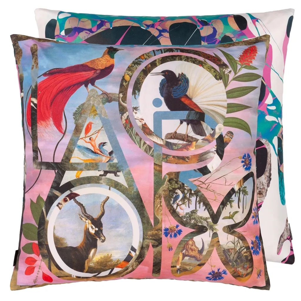 Kissen Lacroix Paradise - Flamingo Designers Guild / Farbe: Mehrfarbig von Christian Lacroix