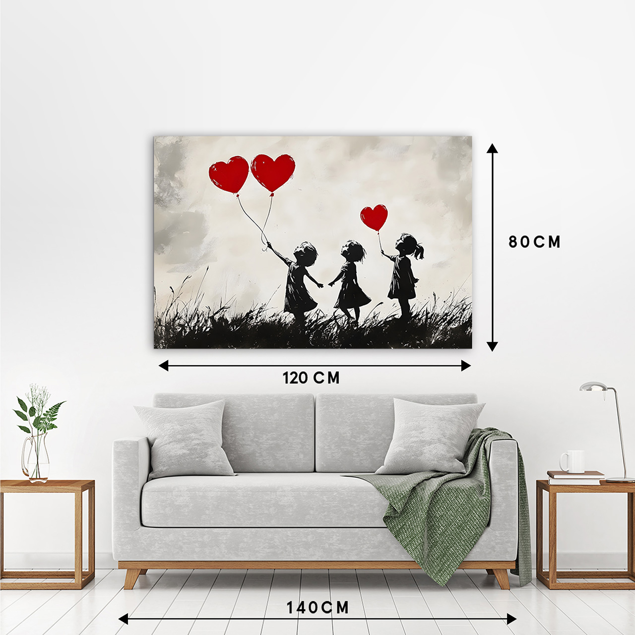 Canvas-Love Balloons-image LAND