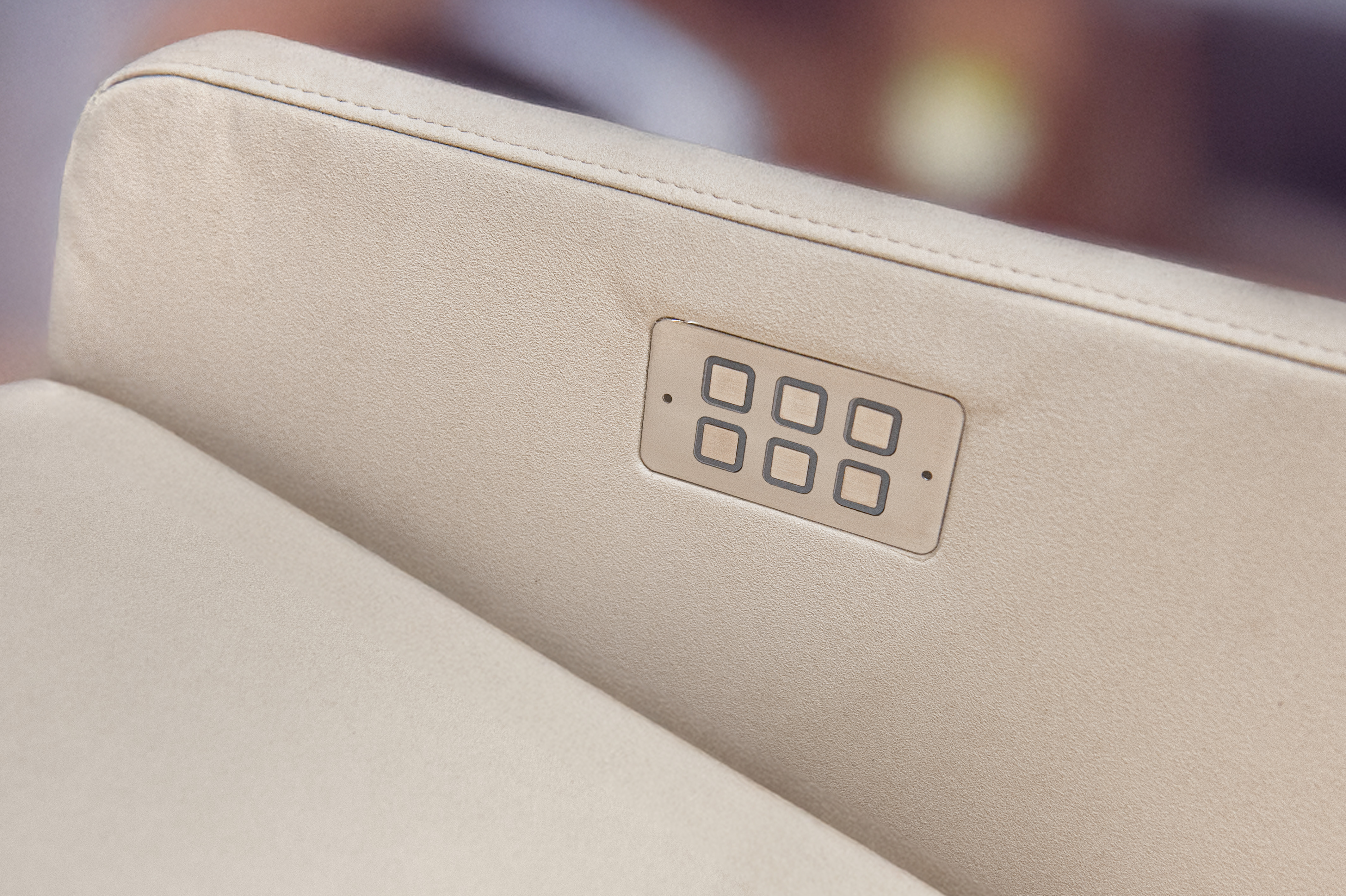 Ohrensessel 1303 Nano von Intertime / Farbe: Taupe