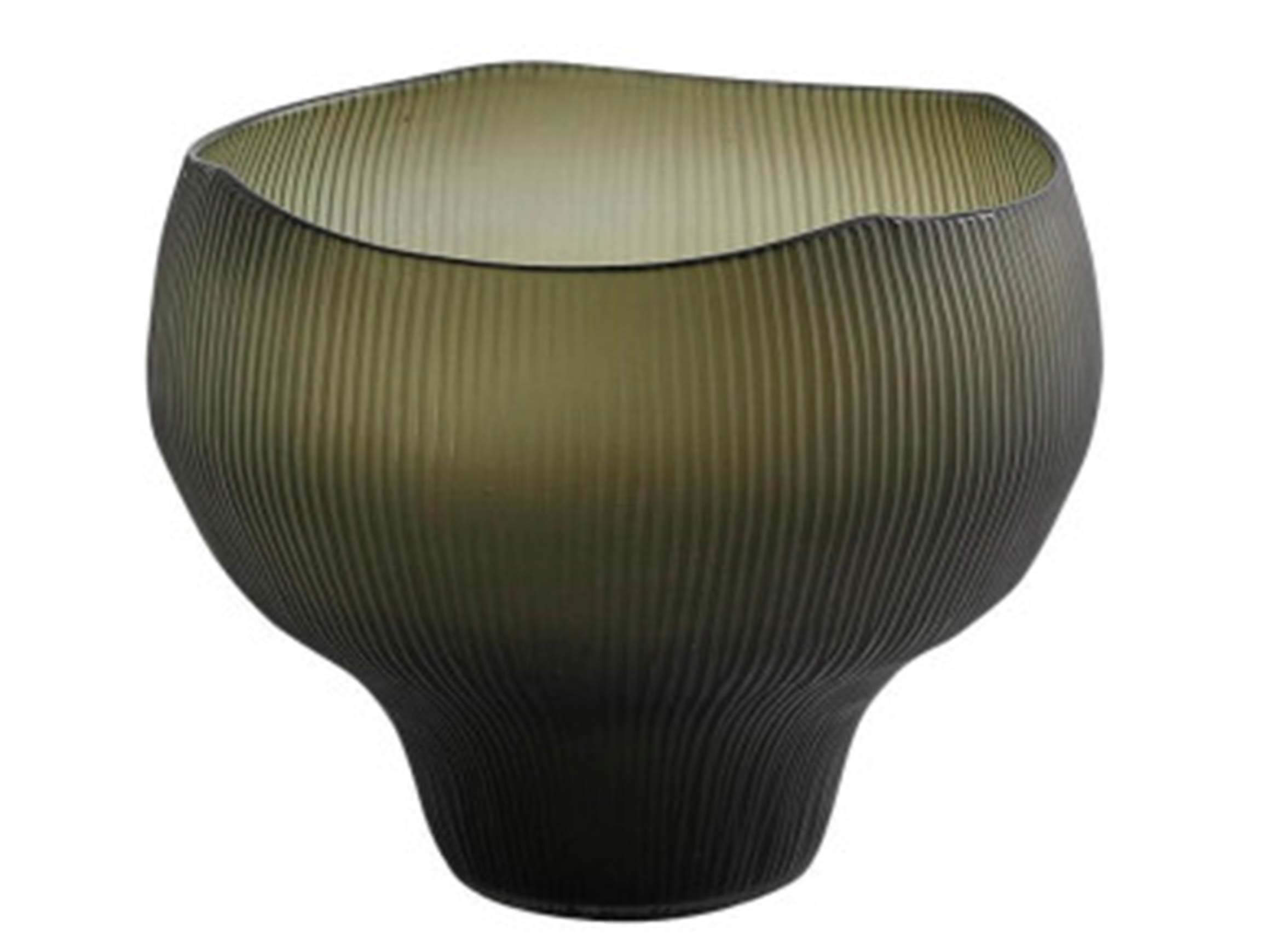 Edg Vase Olive H: 28 cm  | Schubiger Möbel