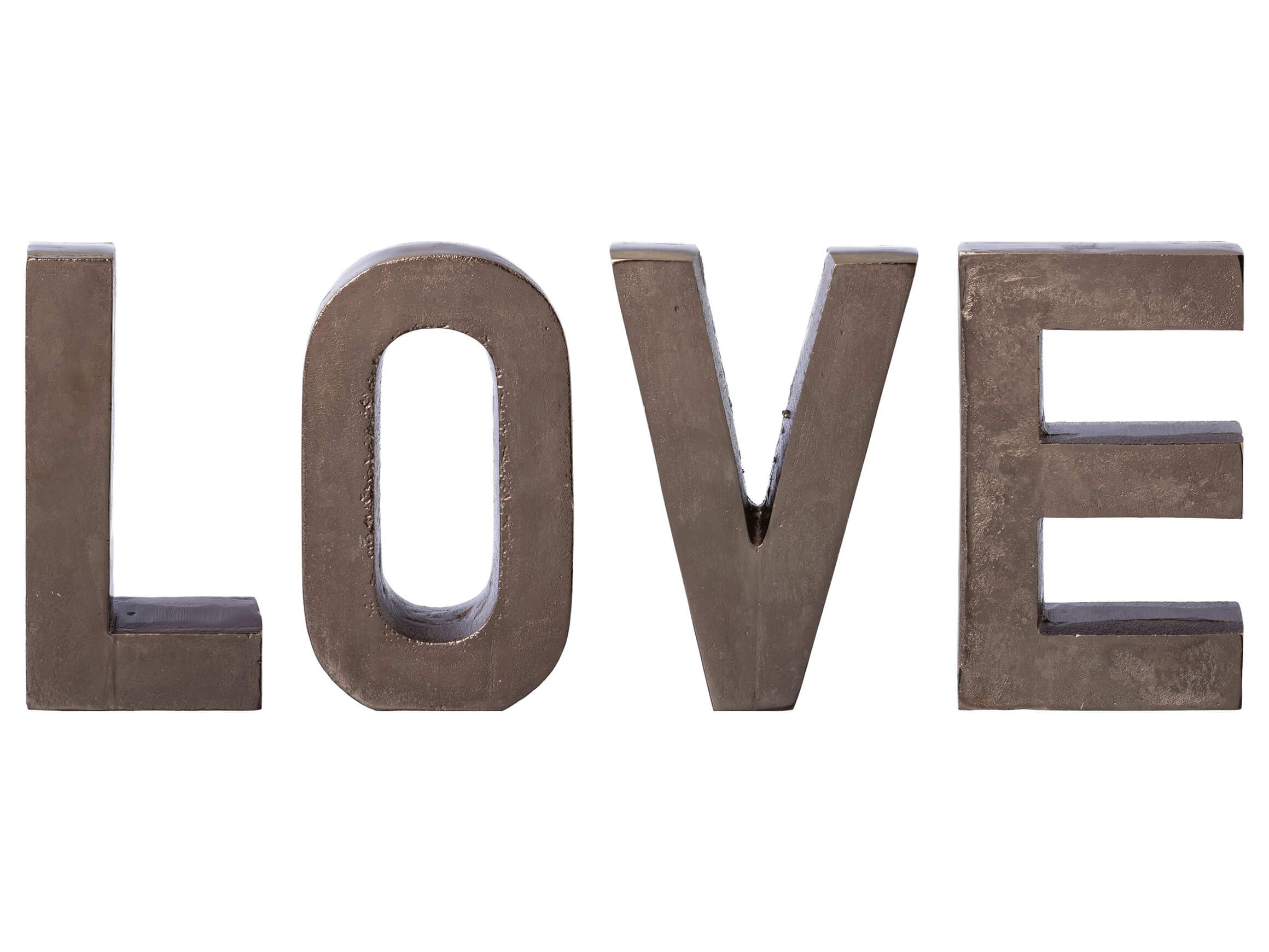 Gasper Schriftzug Love, Anthrazit H: 20 cm  | Schubiger Möbel