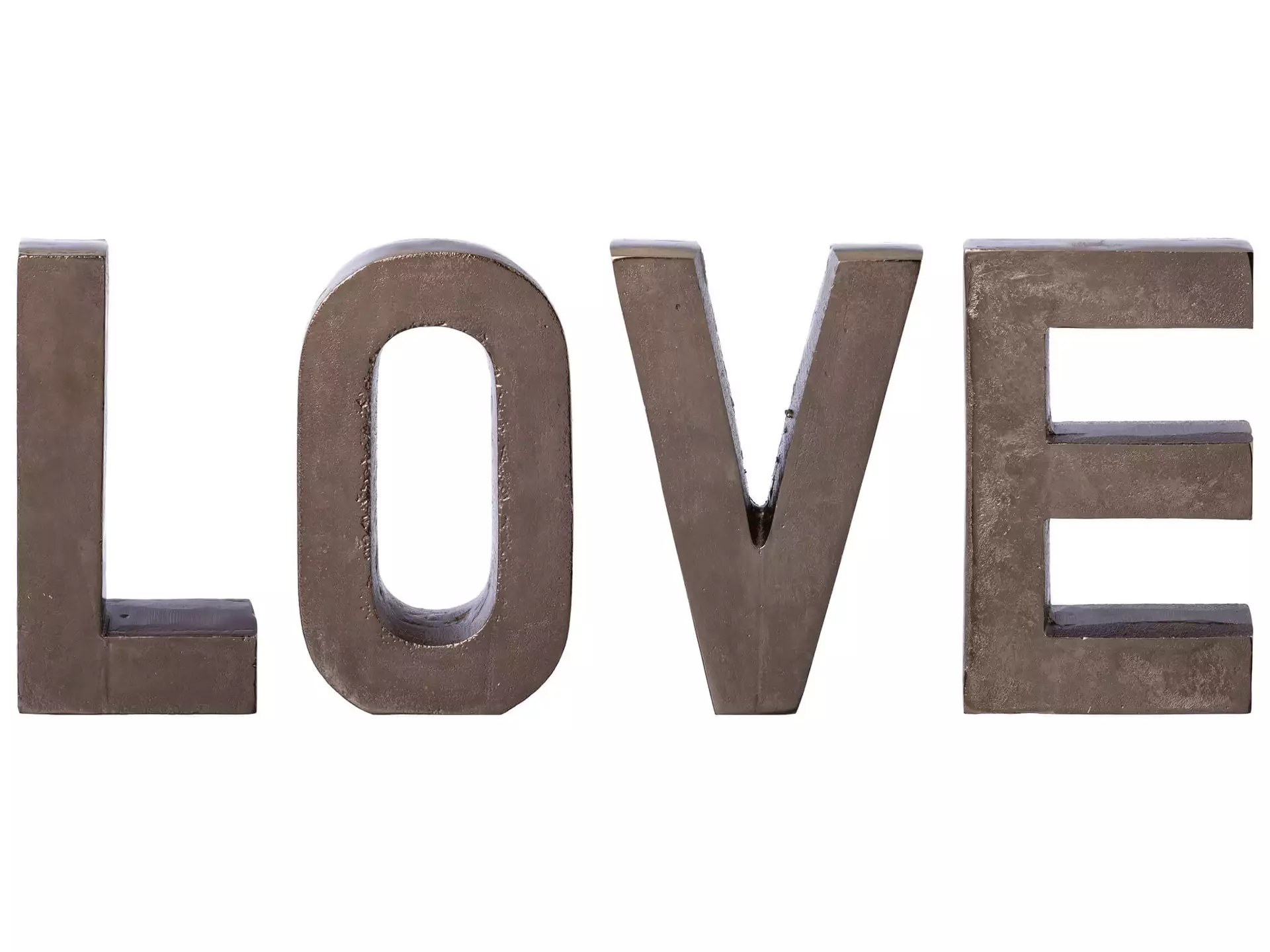 Schriftzug Love, Anthrazit H: 20 cm Gasper