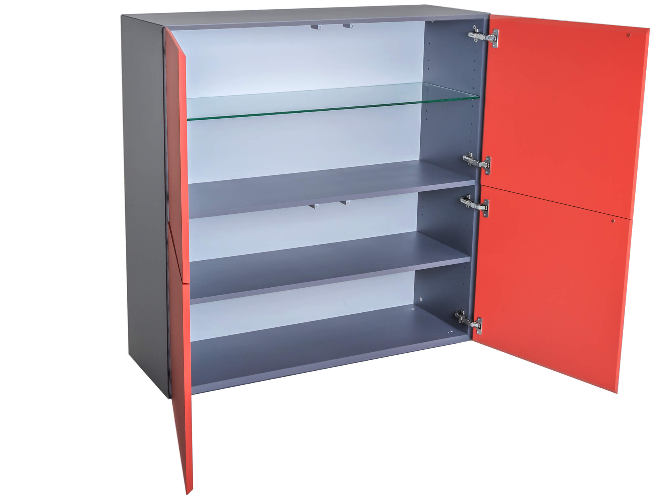 Porto Red Highboard Vifian