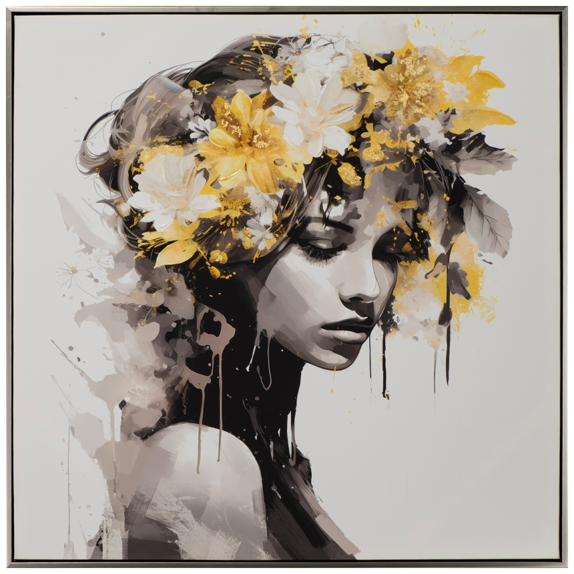 Bild Golden Flower Beauty 1 image LAND / Grösse: 80 x 80 cm Bild Golden Flower Beauty 1 image LAND / Grösse: 80 x 80 cm