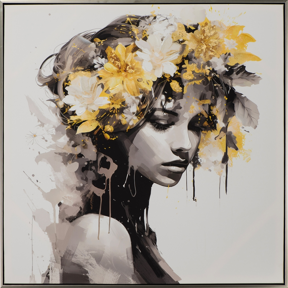 Bild Golden Flower Beauty 1 image LAND / Grösse: 80 x 80 cm