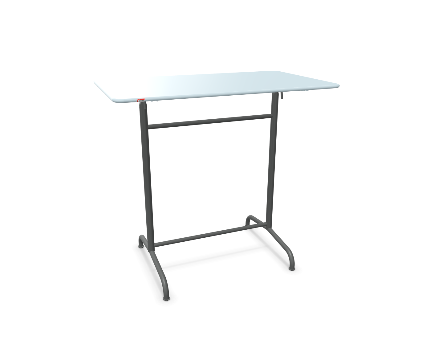 Metall-Stehtisch Rigi von Schaffner / Farbe: Pastellblau / Grösse: 120 x 70 cm