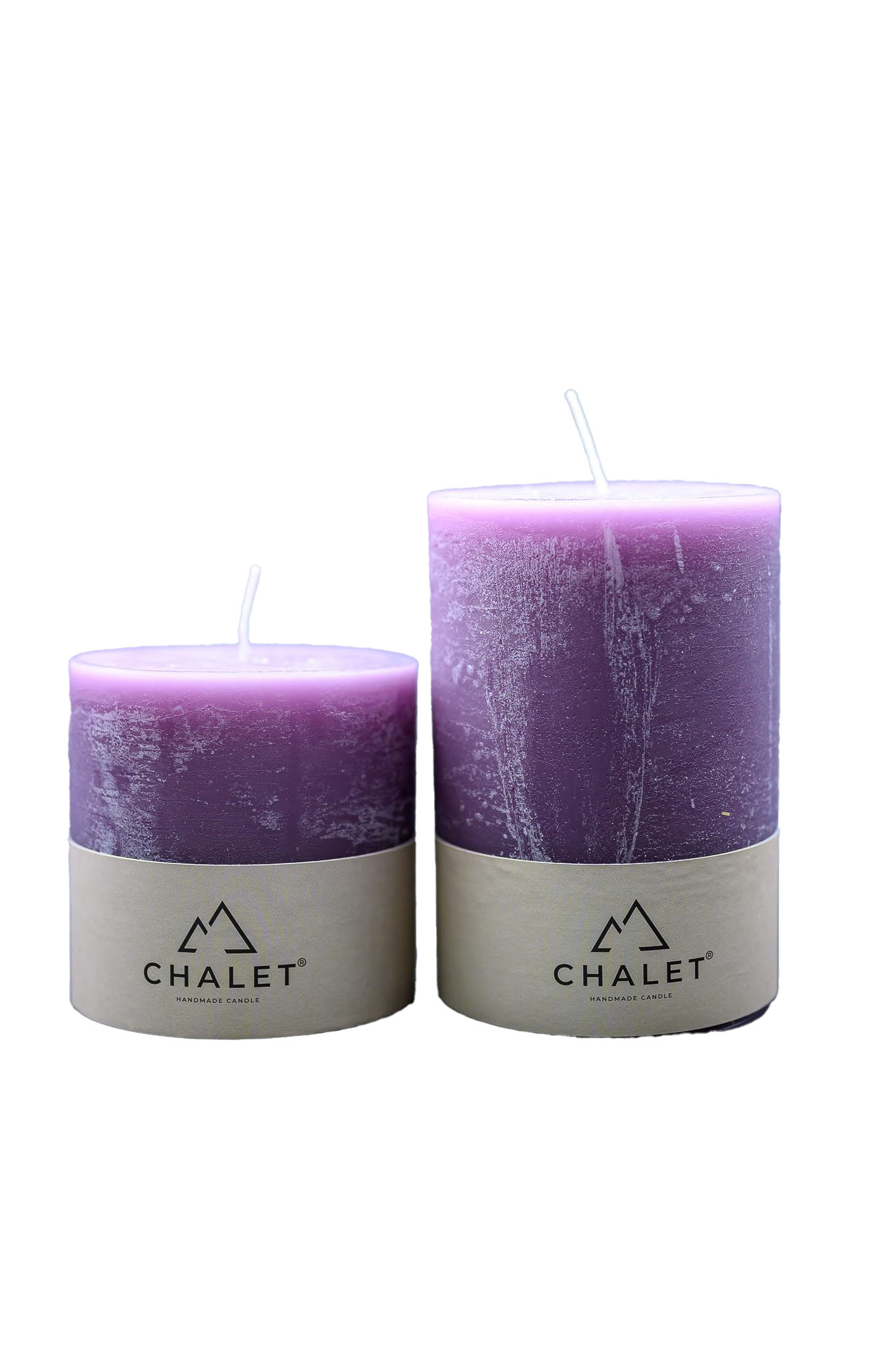 Stumpenkerze Malve 10x10cm Decofinder