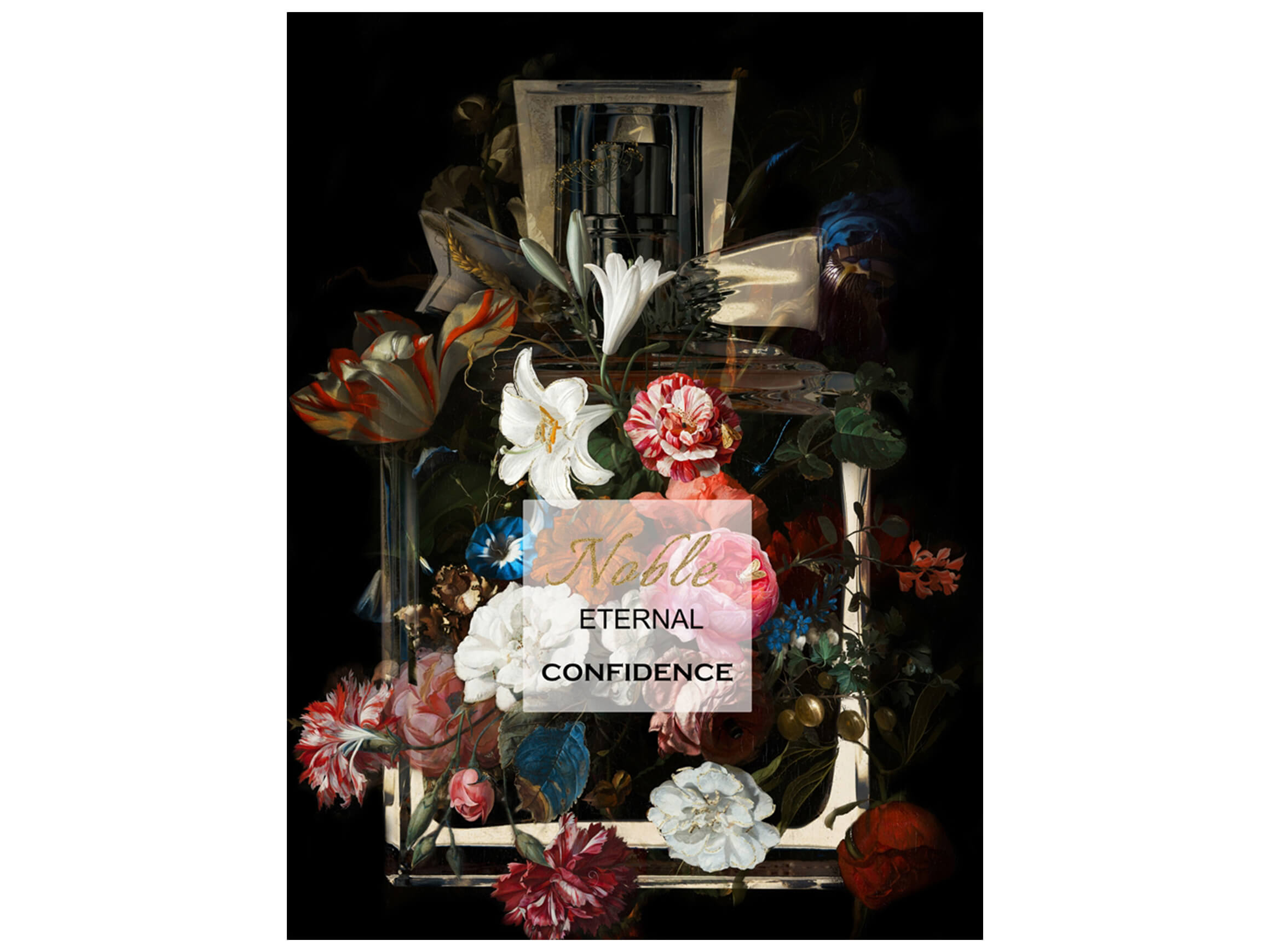 Digitaldruck auf Glas Parfum im Flakon "Noble" image LAND