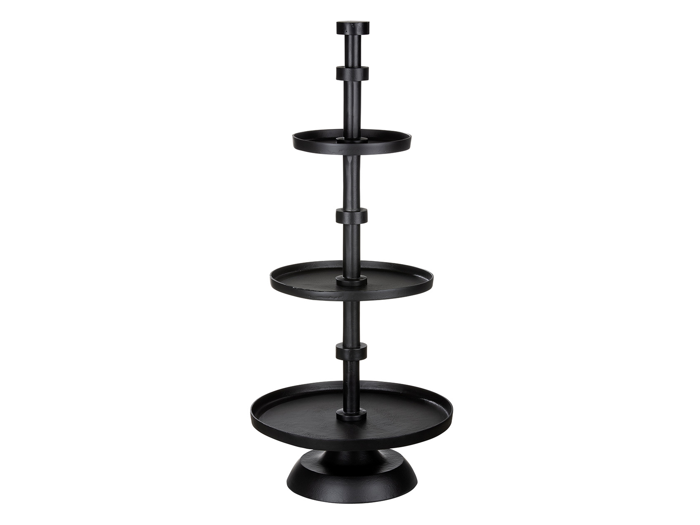 Melko Etagère XXL 2 etages decoratieve metalen 52 cm bruin