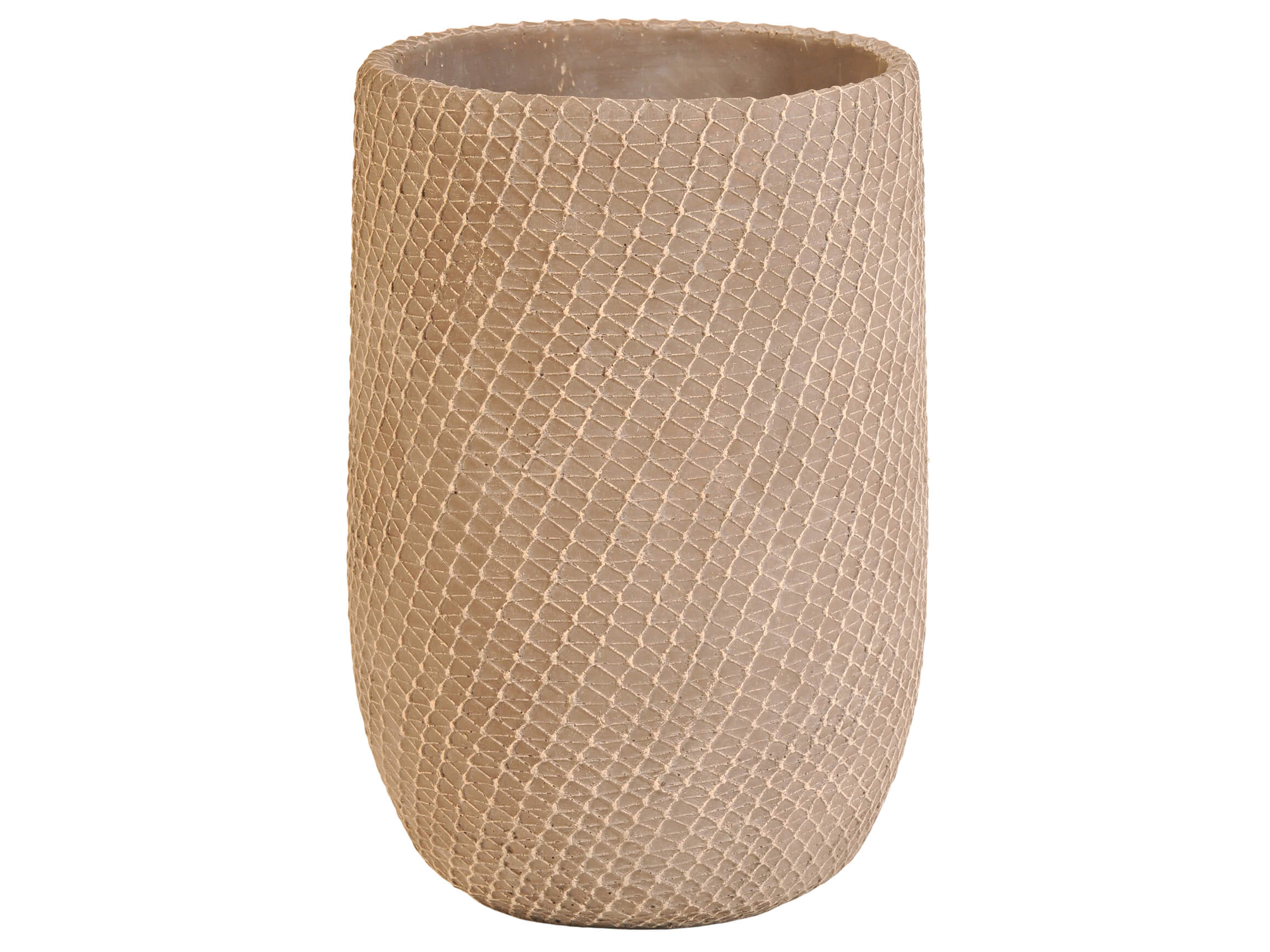 Vase Beton Grau H: 27 cm Schlittler / Farbe: Grau