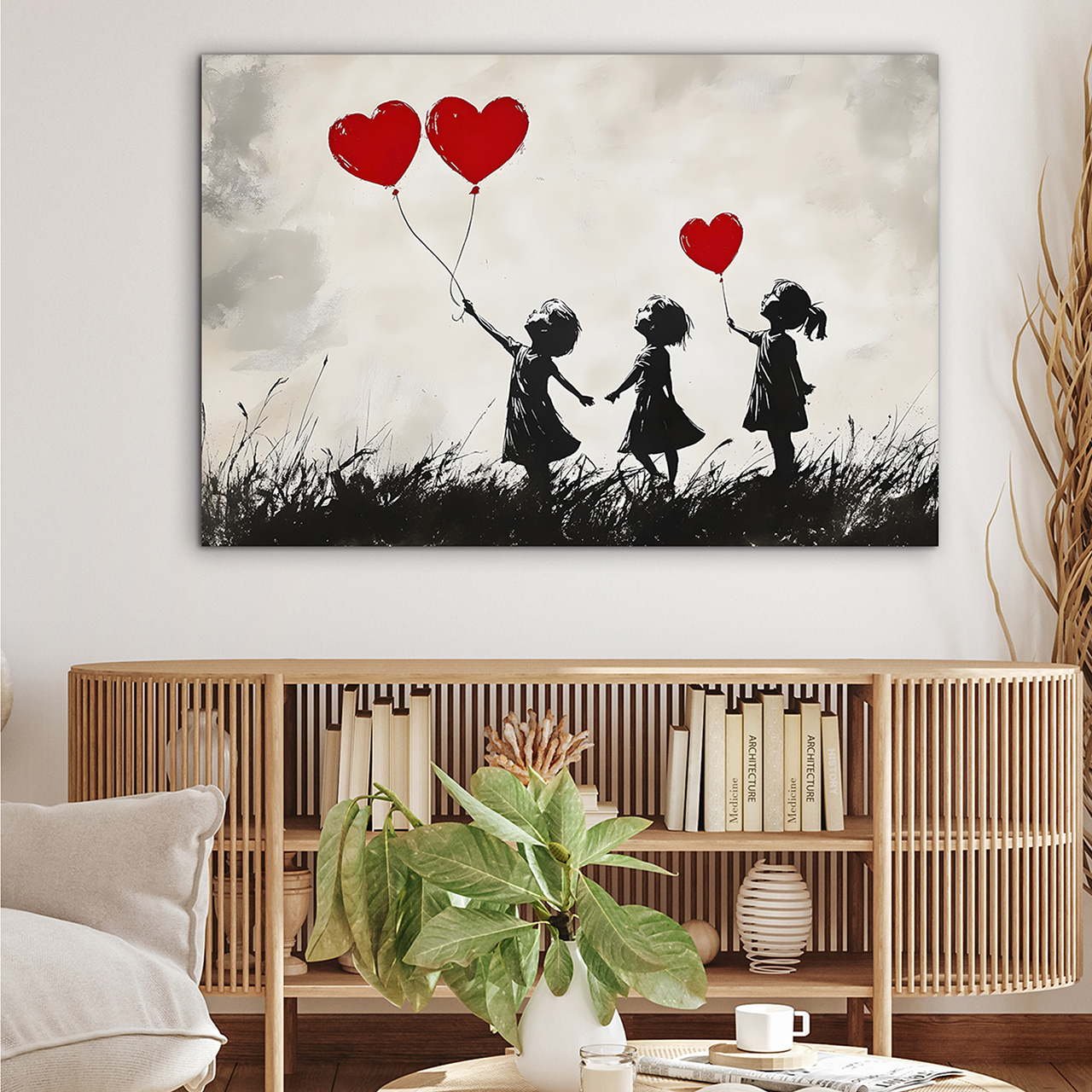 Canvas-Love Balloons-image LAND