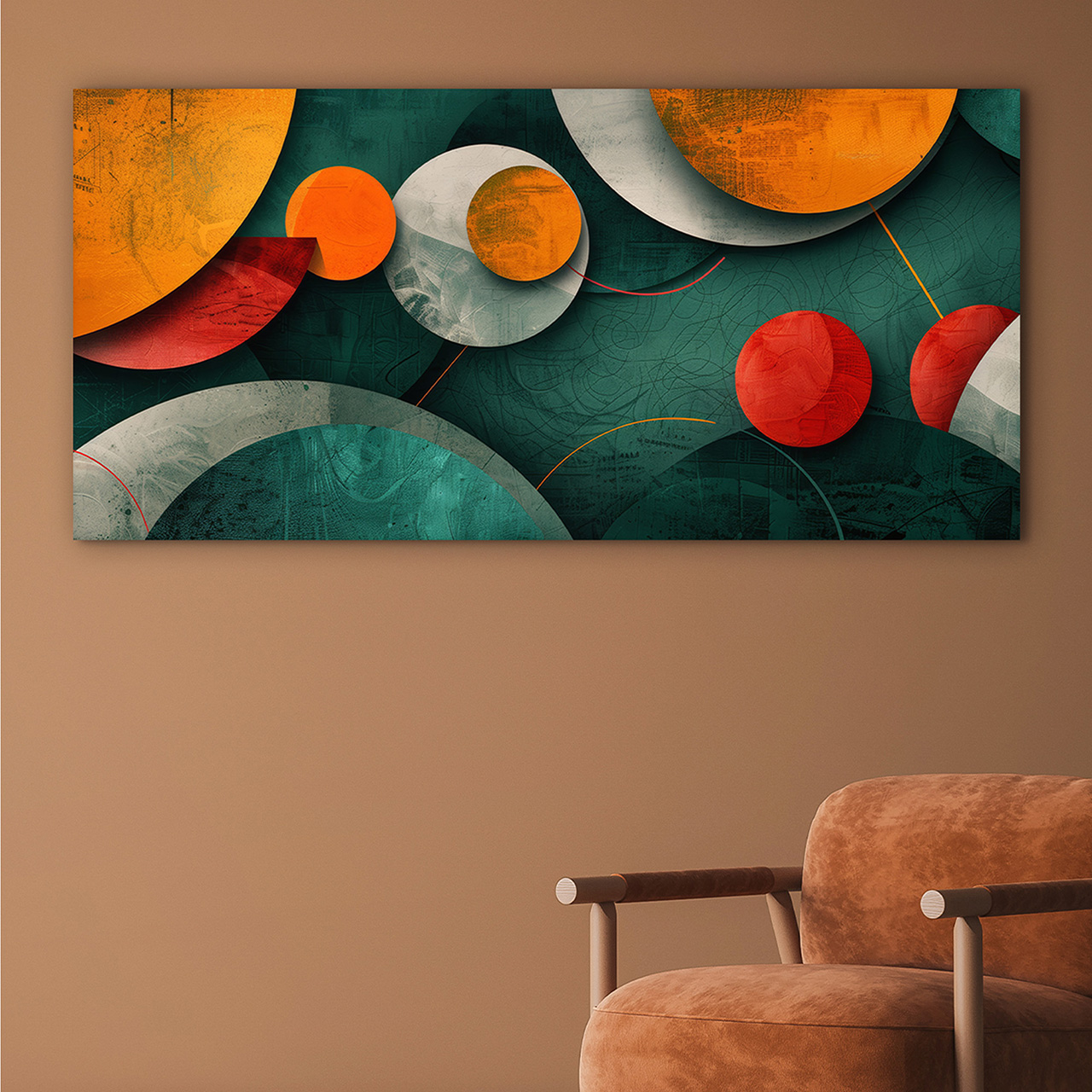 Canvas-Autumn Geometry-image LAND