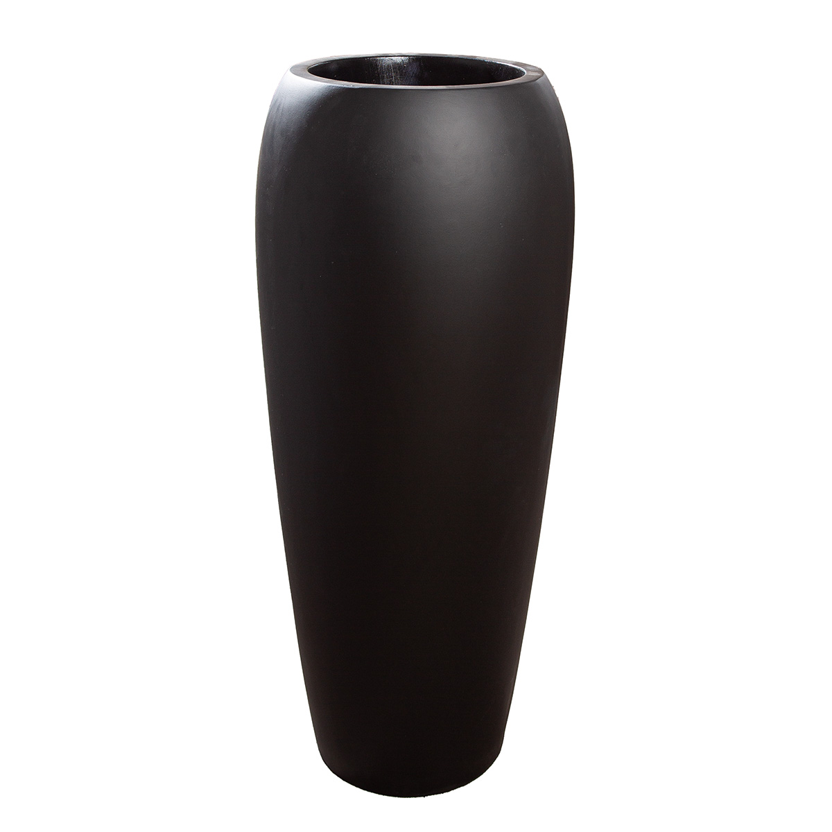 Pflanzengefäss Trendy, Fiberglas, Schwarz H: 92 cm Gilde