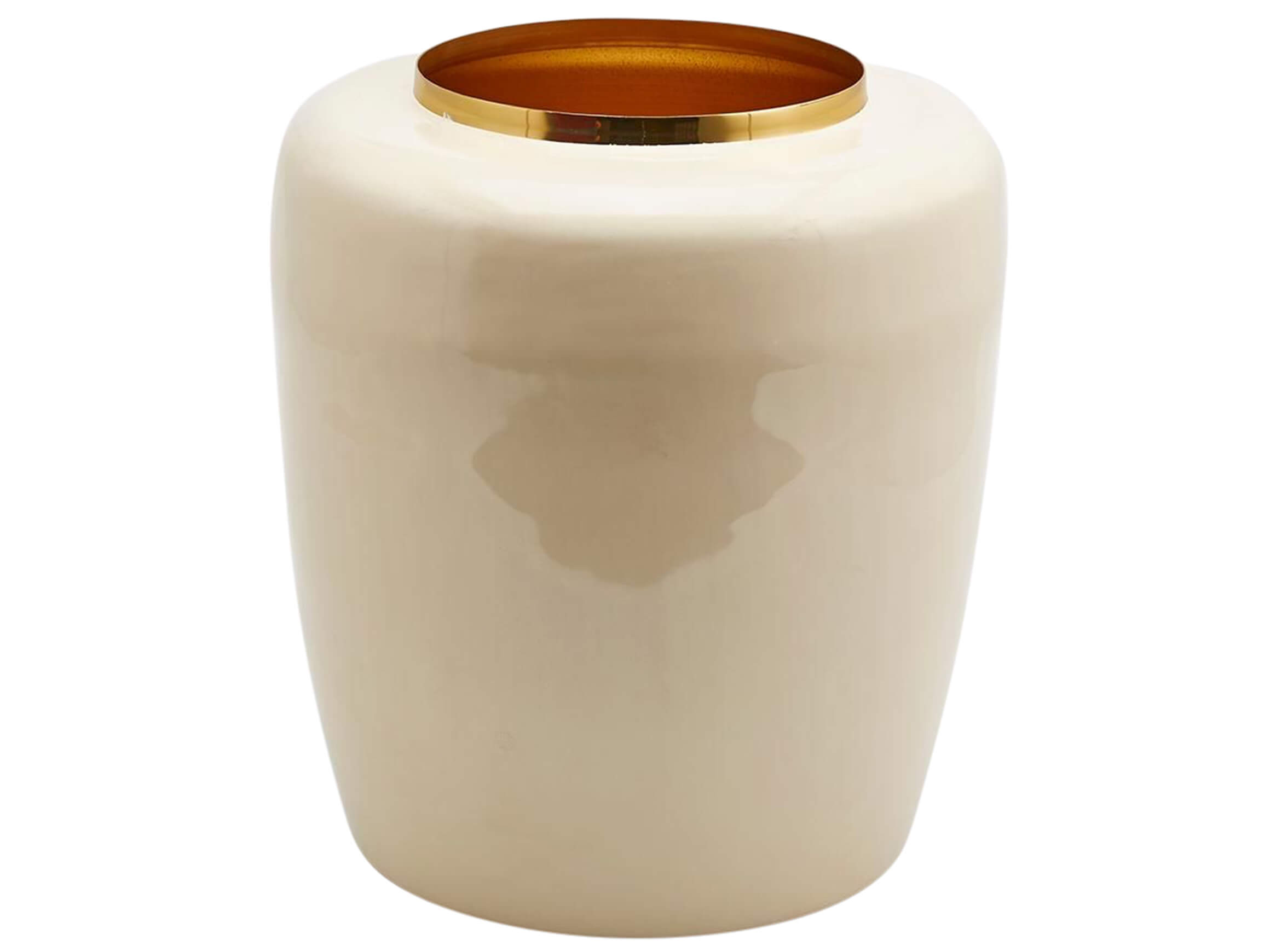 Edg Vase Waterproof Ivory H: 35 cm  | Schubiger Möbel