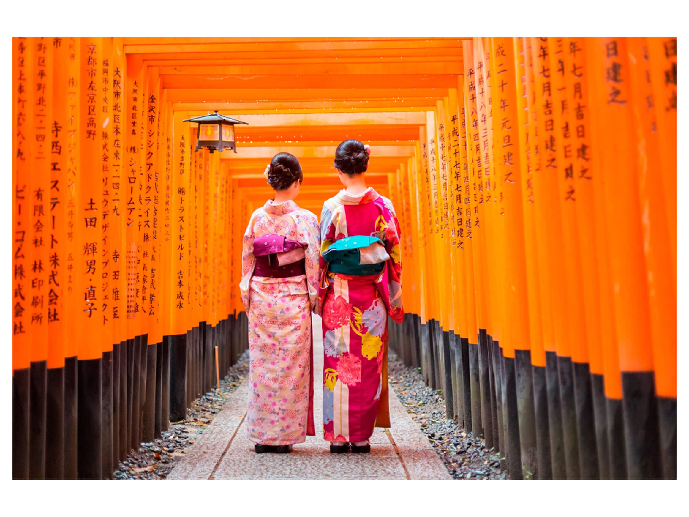 Digitaldruck auf Acrylglas 2 Japanerinner image LAND / Grösse: 120 x 80 cm