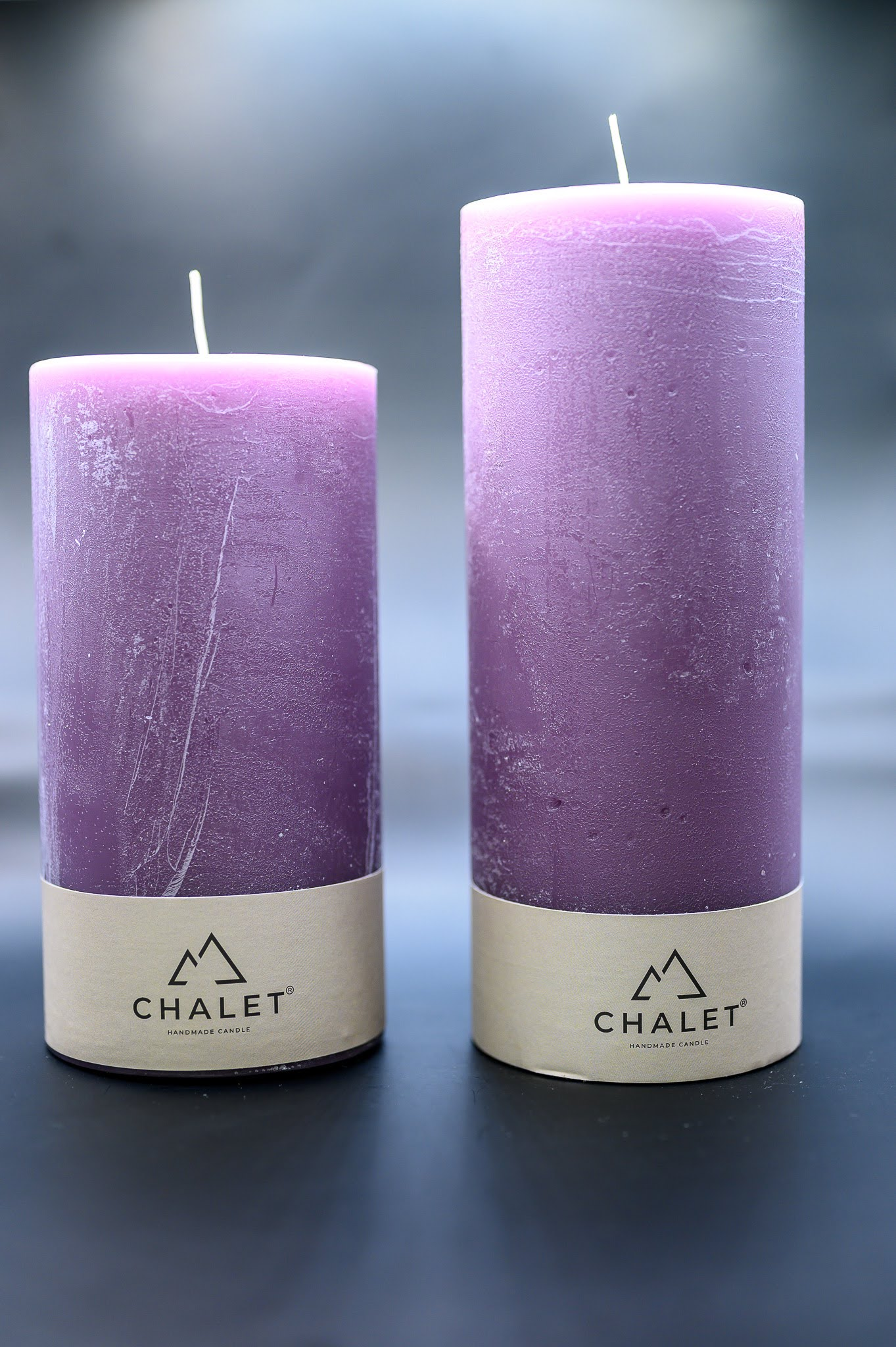 Stumpenkerze Malve 10x20cm Decofinder