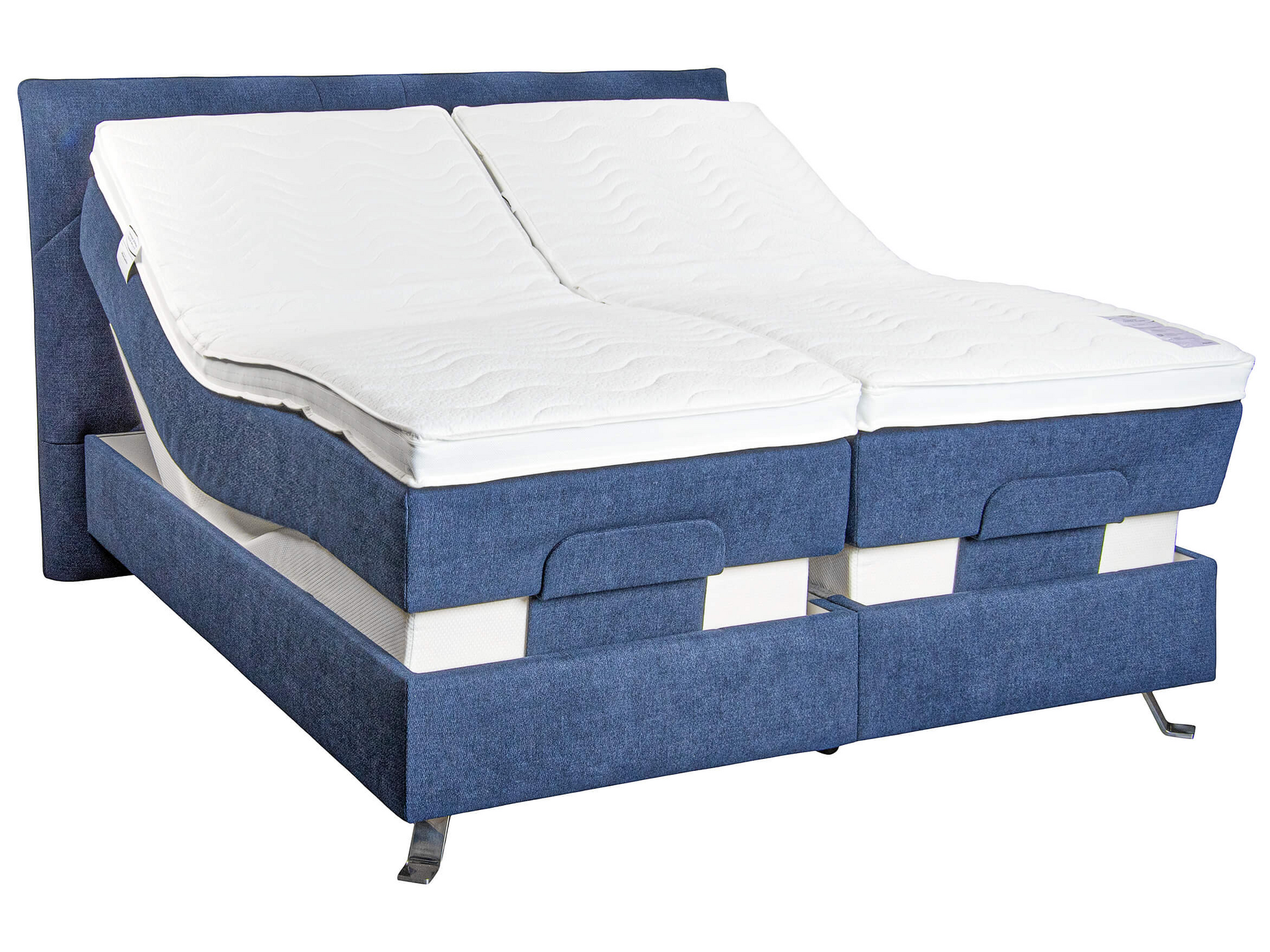 Versailles Relax Ada AT box spring bed / Colour: dark blue