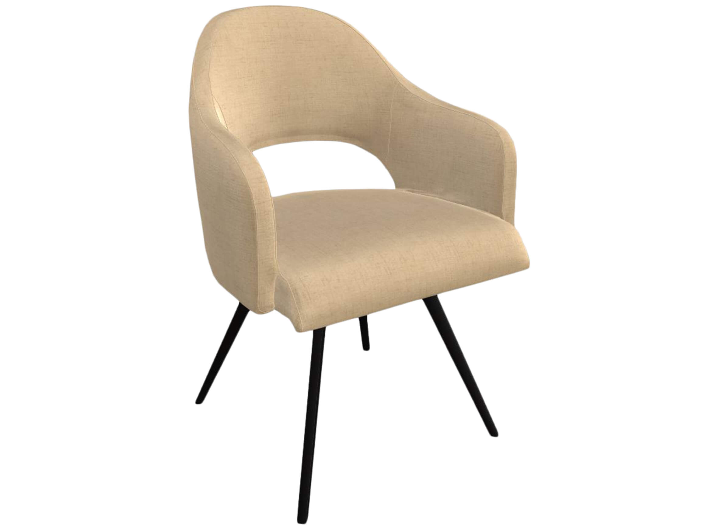 Chaise pivotante Salesa Trendstühle / Couleur : Sahara / Matériau : Tissu