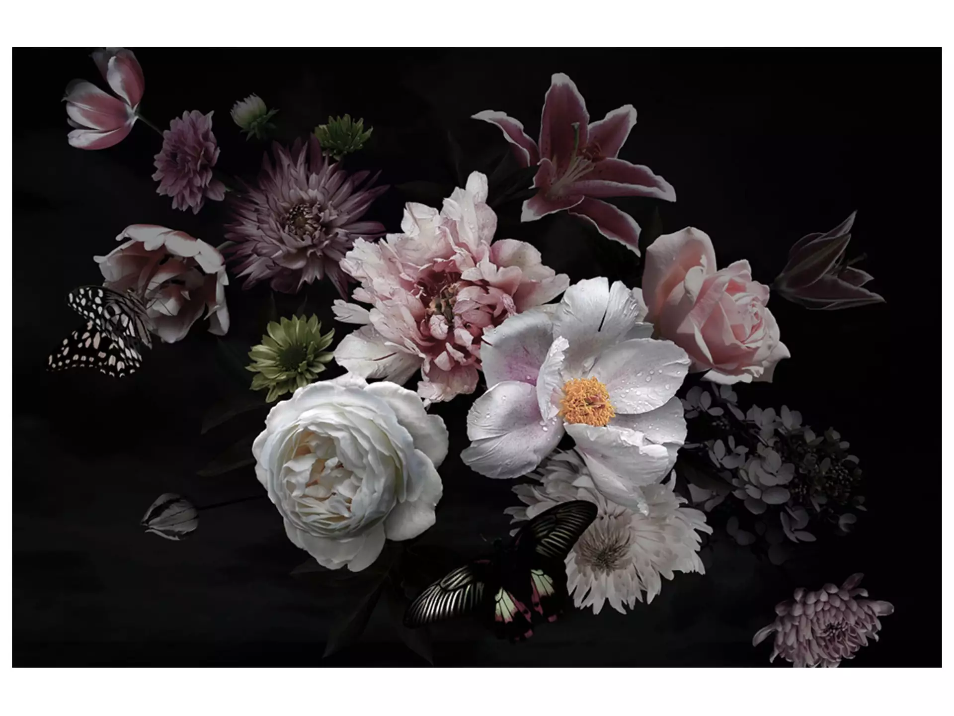 Digitaldruck auf Glas Hübsches Blütenbouquet 2 image LAND