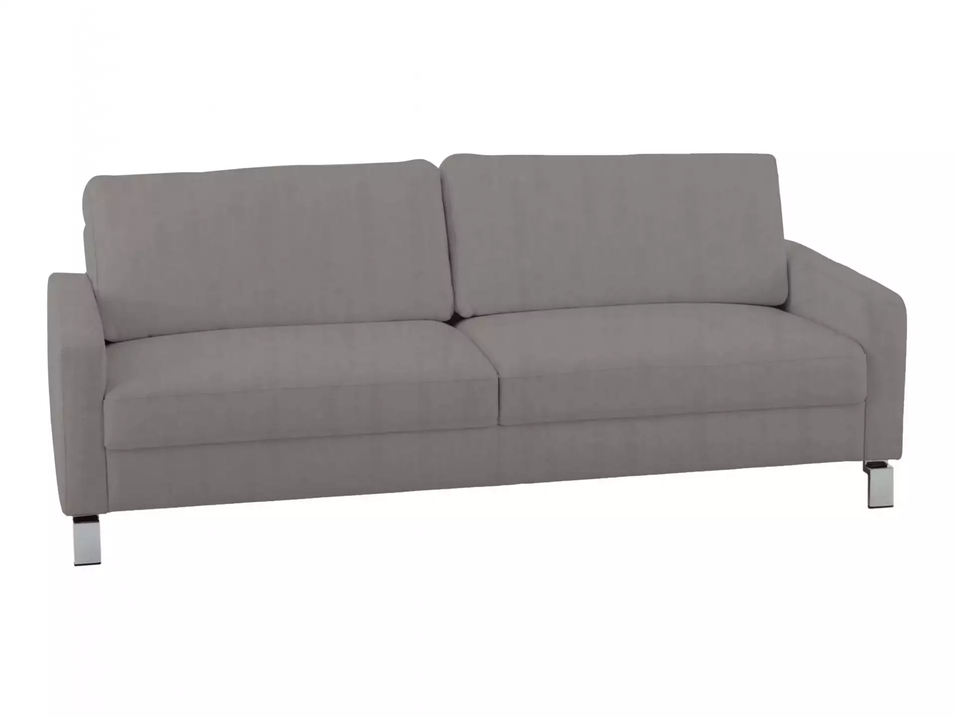 Sofa Interims Basic B: 204 cm Candy / Farbe: Stone / Material: Stoff Basic