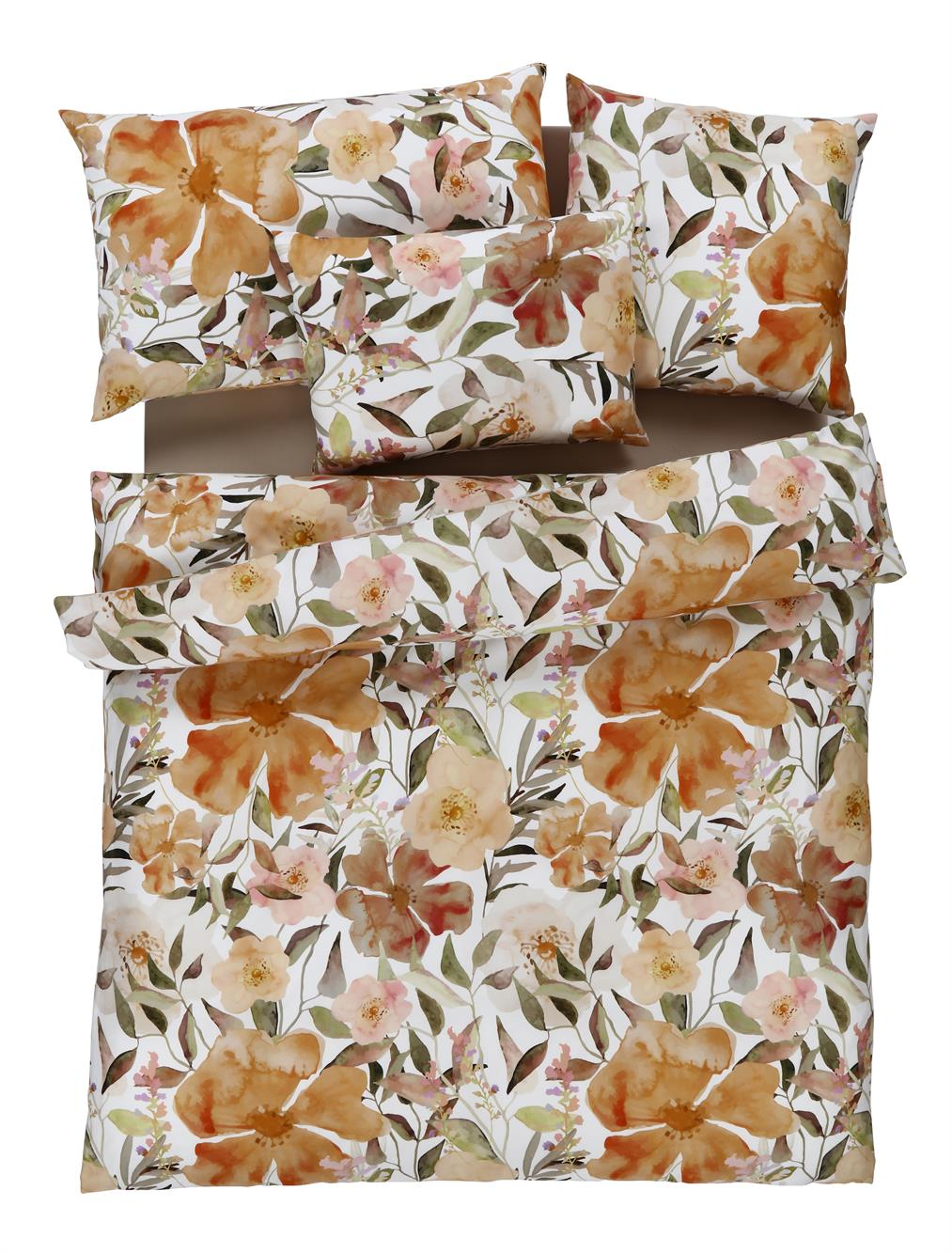 Bettwäsche Ria, Herbstbraun B: 50 cm Tamara-R